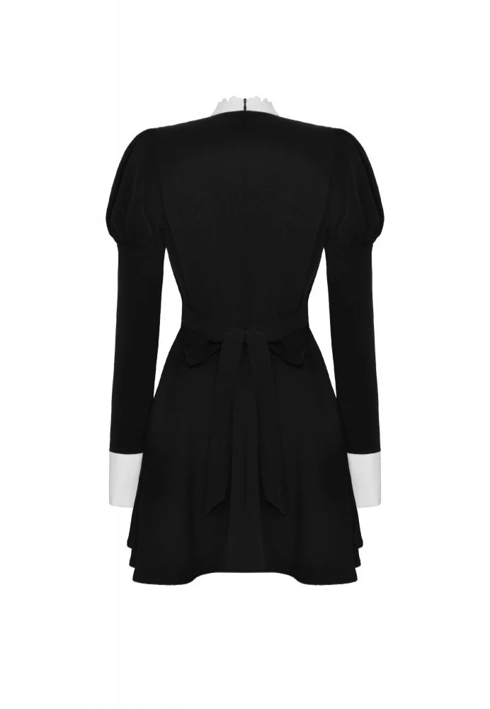 Dark In Love - Princess Neck Contrast Bubble - Dress - Image 5