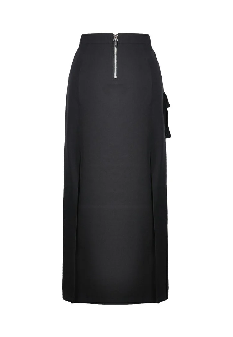 Dark In Love - Punk Sexy Slit Irregular Black - Skirt - Image 18