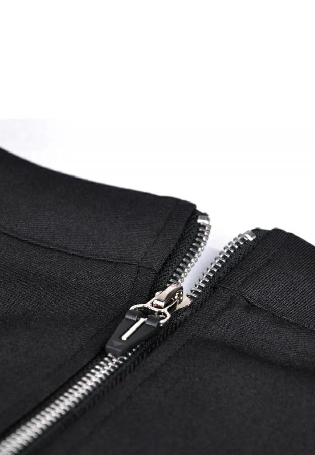 Dark In Love - Punk Sexy Slit Irregular Black - Skirt - Image 21