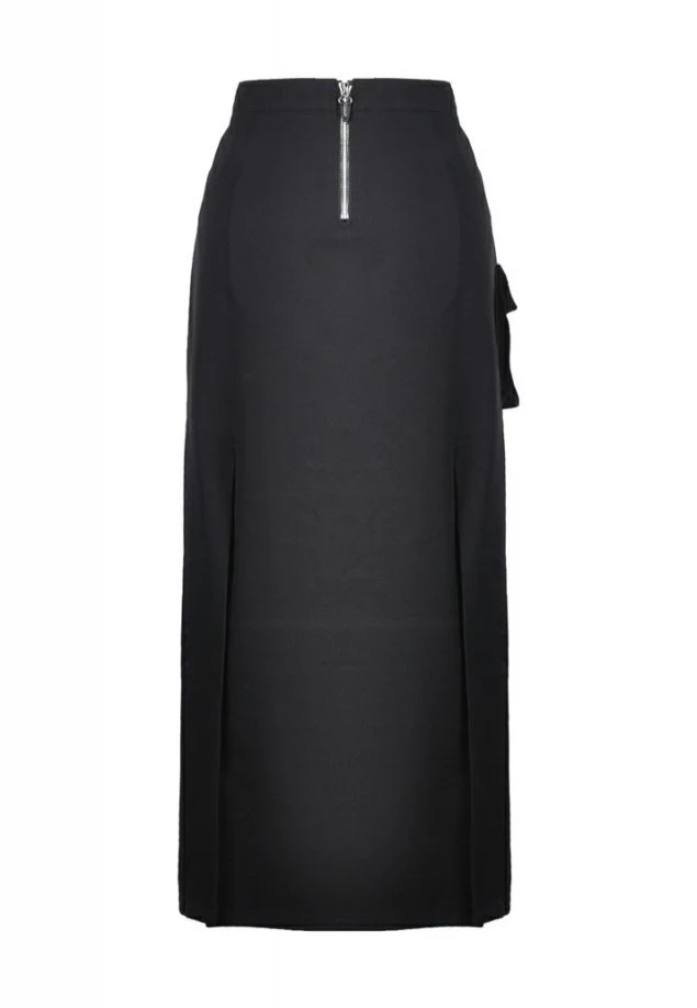 Dark In Love - Punk Sexy Slit Irregular Black - Skirt - Image 9