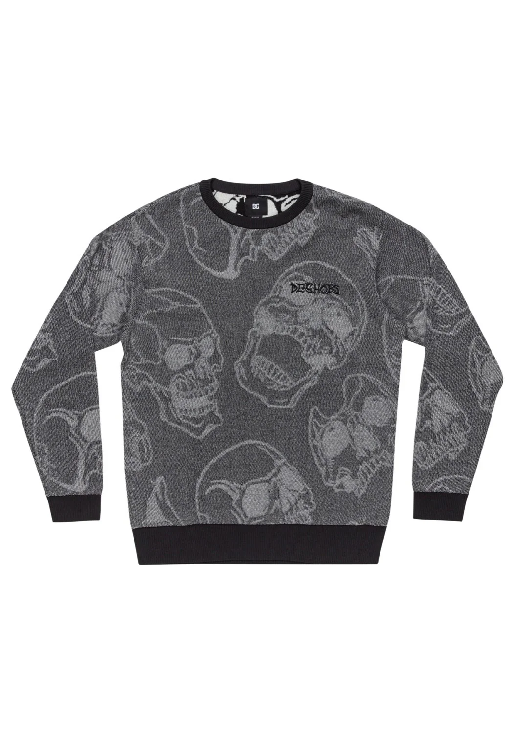 DC - Fracture Heather Skully Print - Sweater - Image 5