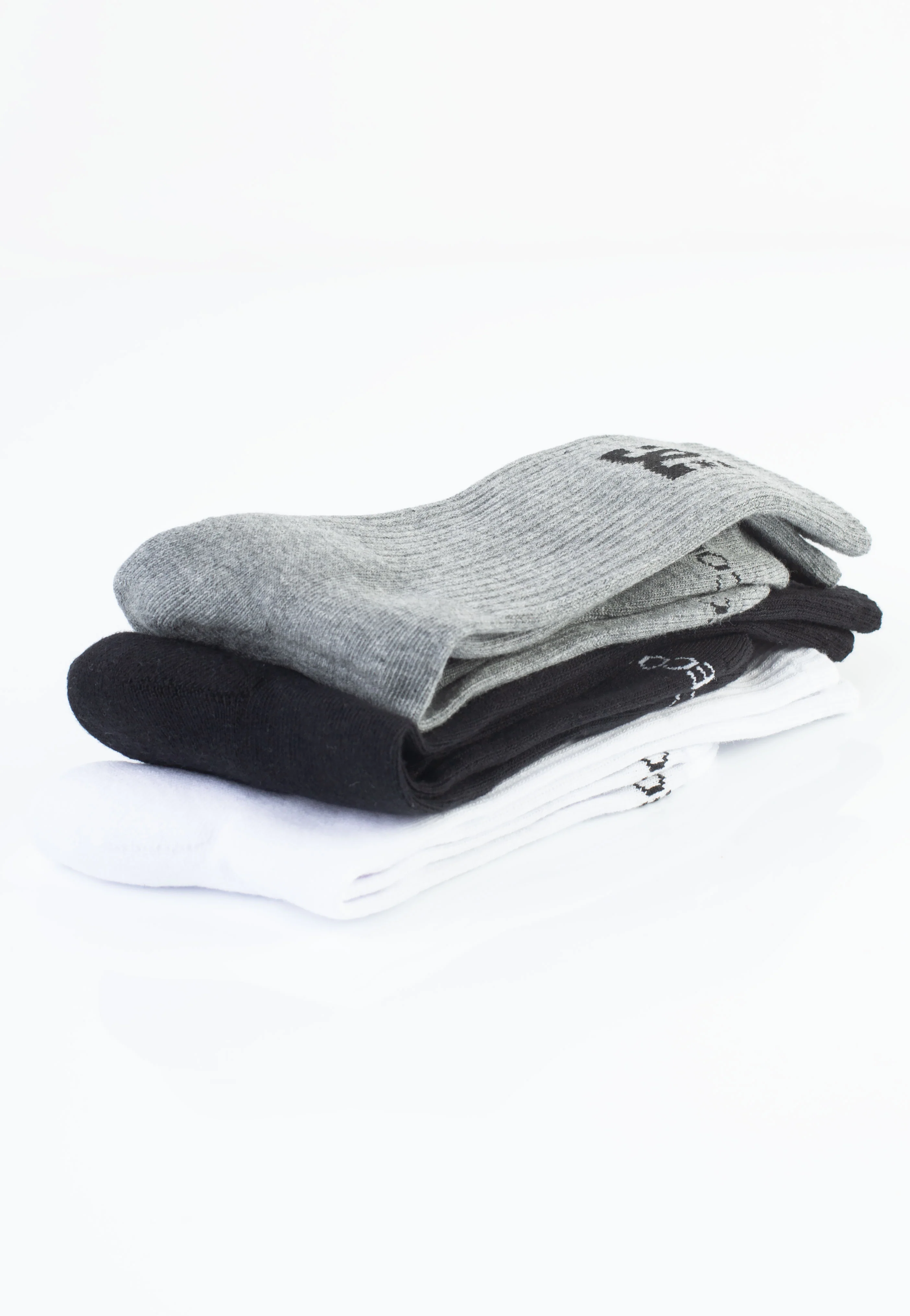 DC - SPP Crew Pack Of 3 Black/Grey/White - Socks - Image 3