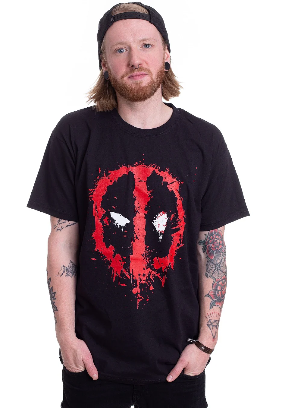 Deadpool - Splat Face - T-Shirt - Image 3
