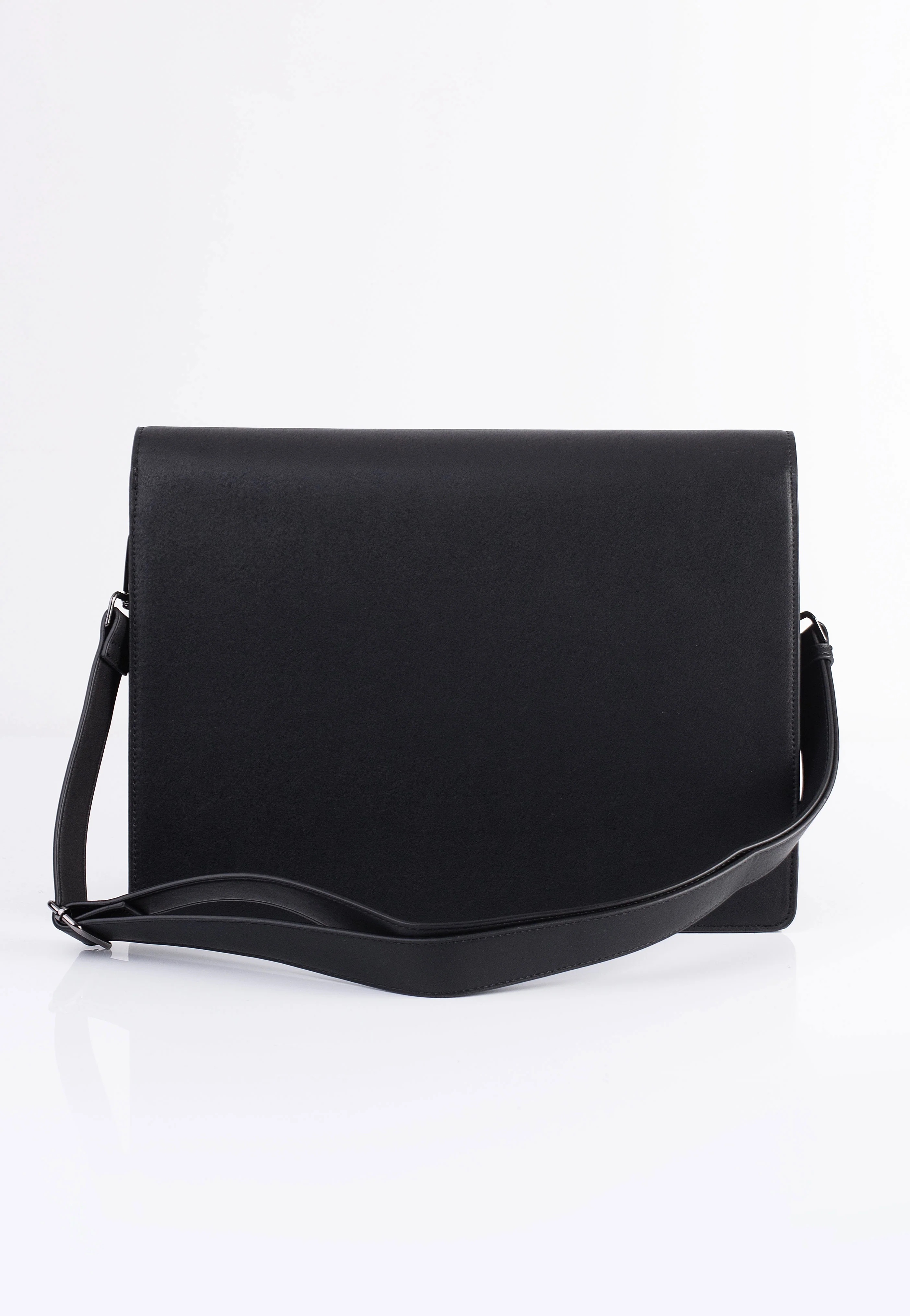 DemoniaCult - Faux Leather Large Crossbody Black - Messenger Bag - Image 5