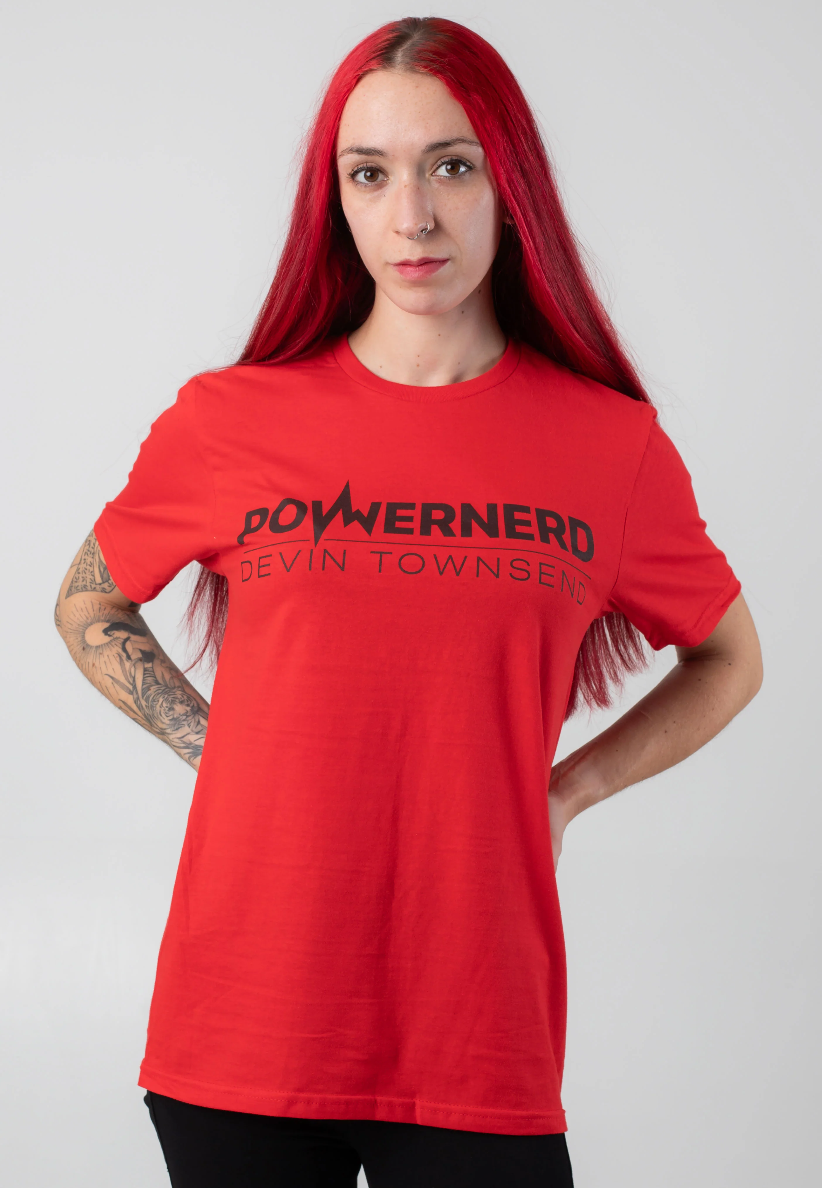 Devin Townsend - Powernerd Logo Red - T-Shirt - Image 5