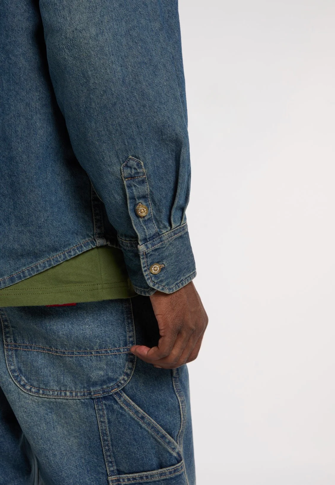 Dickies - Lightweight Denim Khaki Tinted Blue - Shirt - Image 5