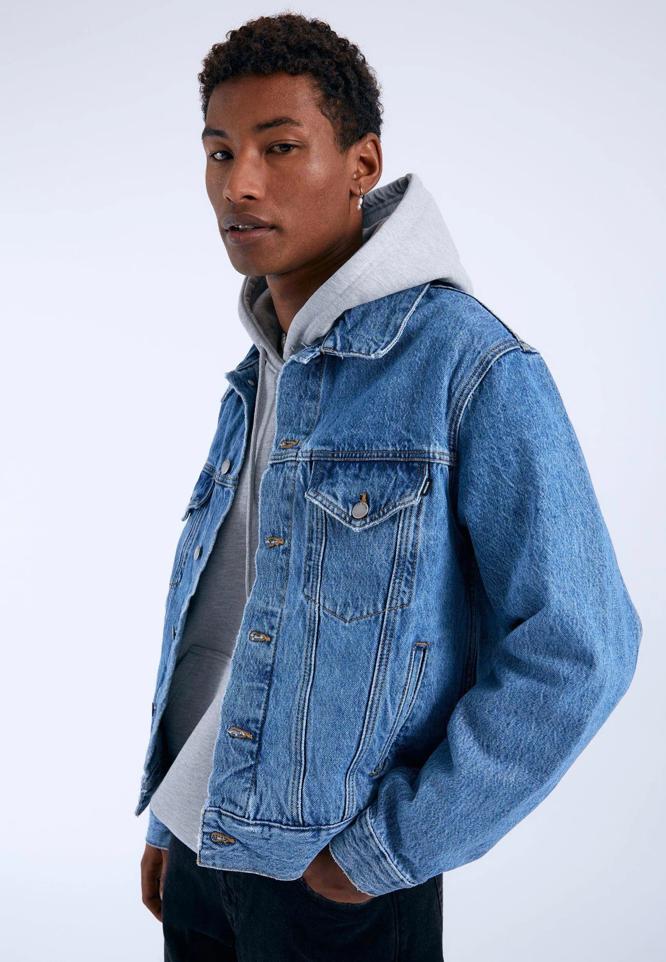 Dr. Denim - Joey Trucker Stream Sky Retro - Jacket - Image 4