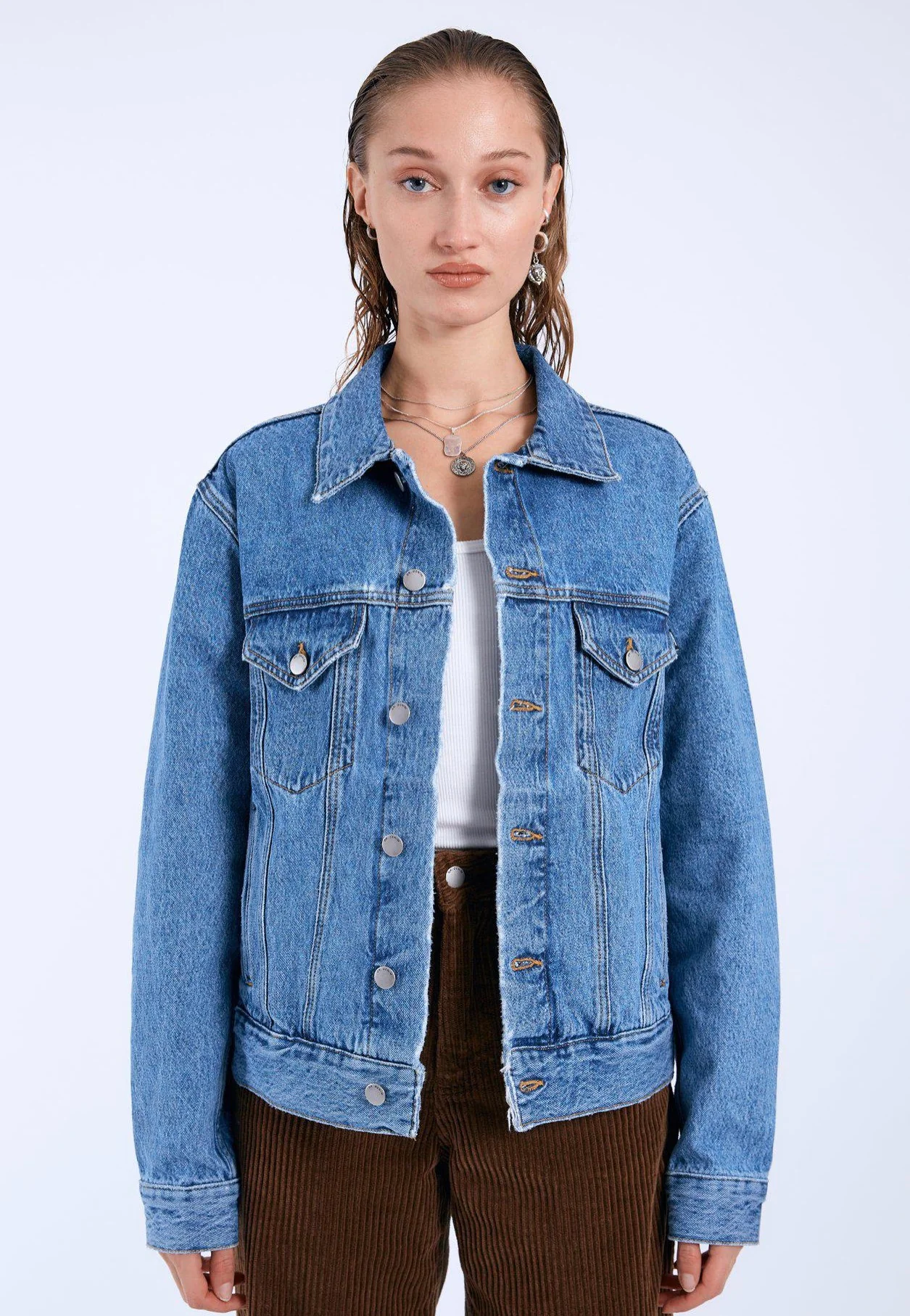 Dr. Denim - Joey Trucker Stream Sky Retro - Jacket - Image 7