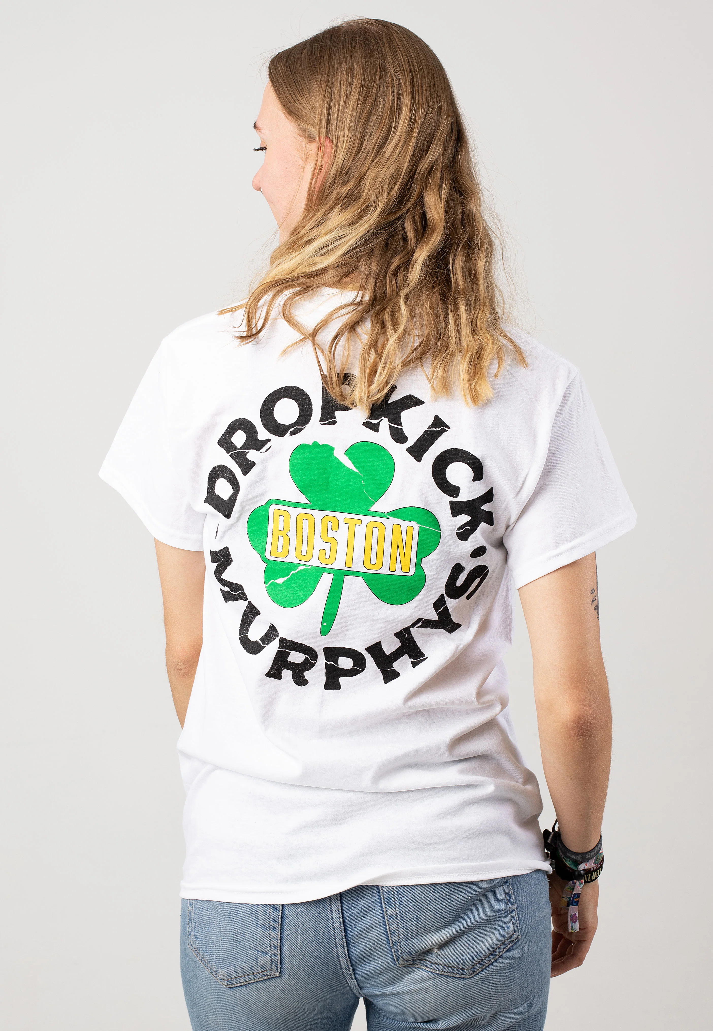 Dropkick Murphys - Boston Badge White - T-Shirt - Image 6