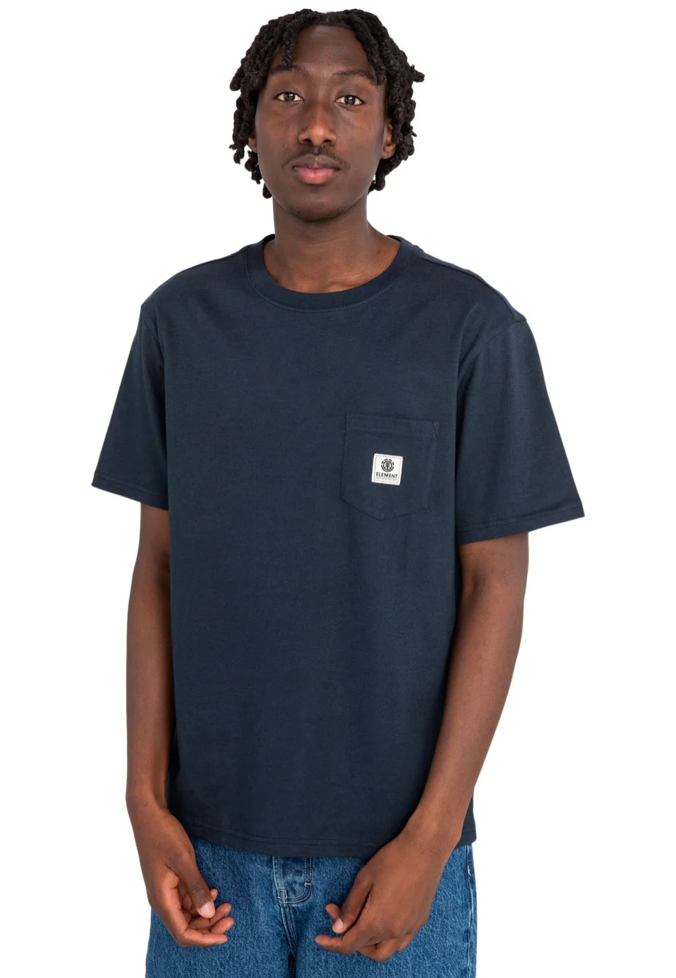 Element - Basic Pocket Label Eclipse Navy - T-Shirt