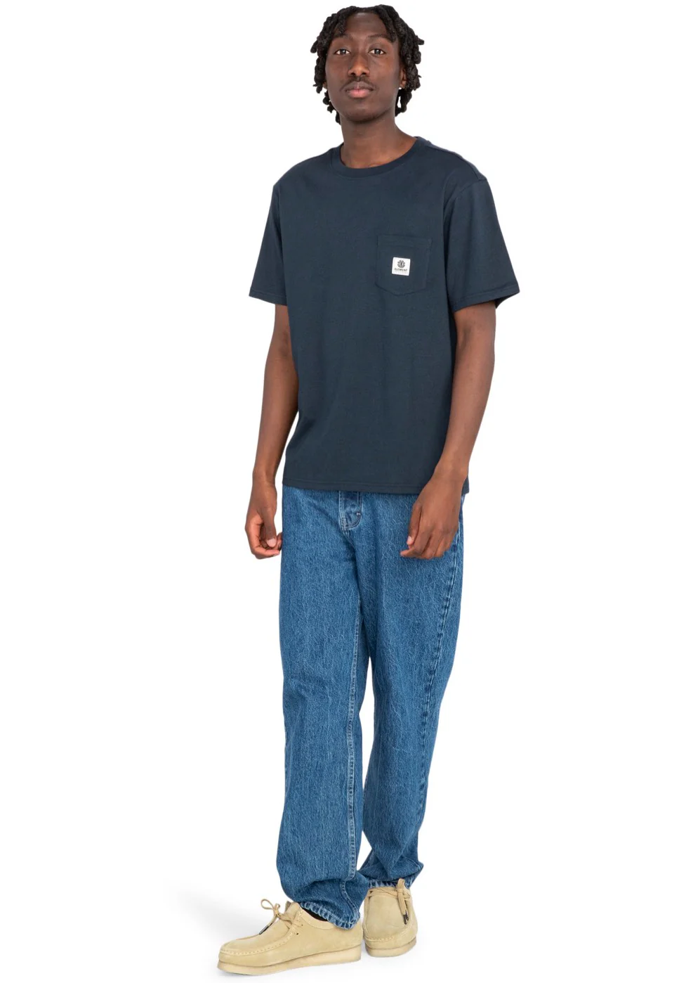 Element - Basic Pocket Label Eclipse Navy - T-Shirt - Image 5