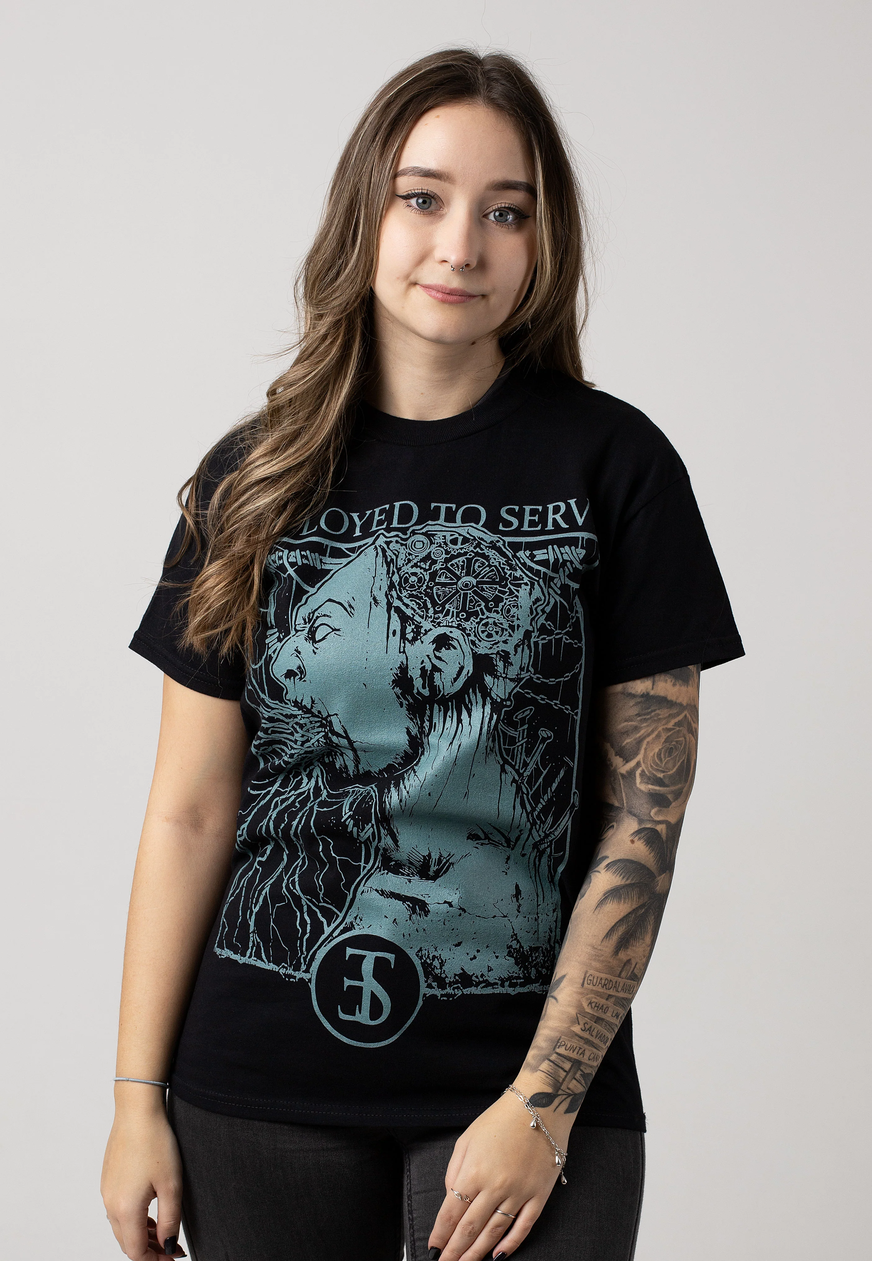 Employed To Serve - Force Fed - T-Shirt - Image 5