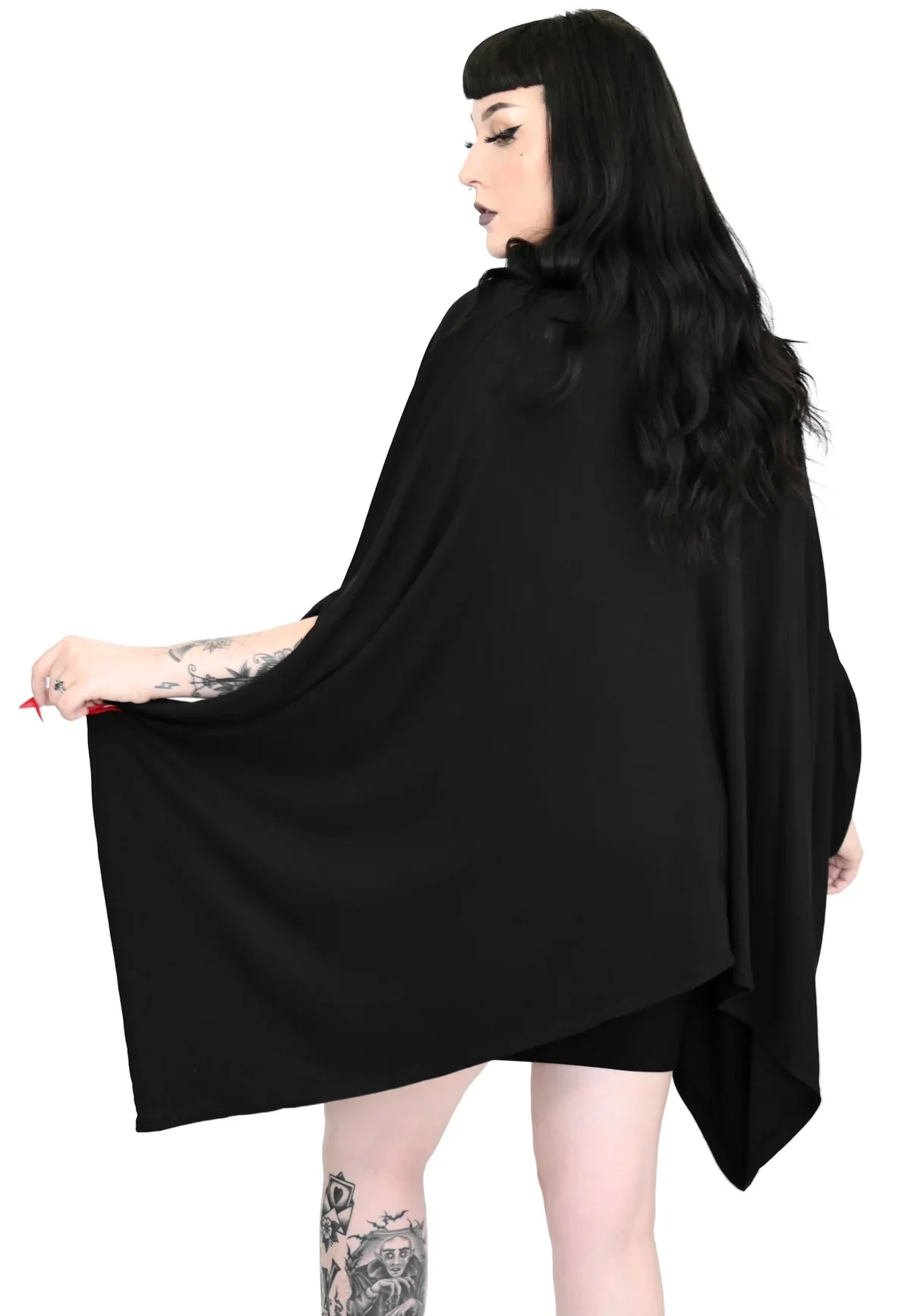 Foxblood - Batty Oversized Black - Cardigan - Image 4
