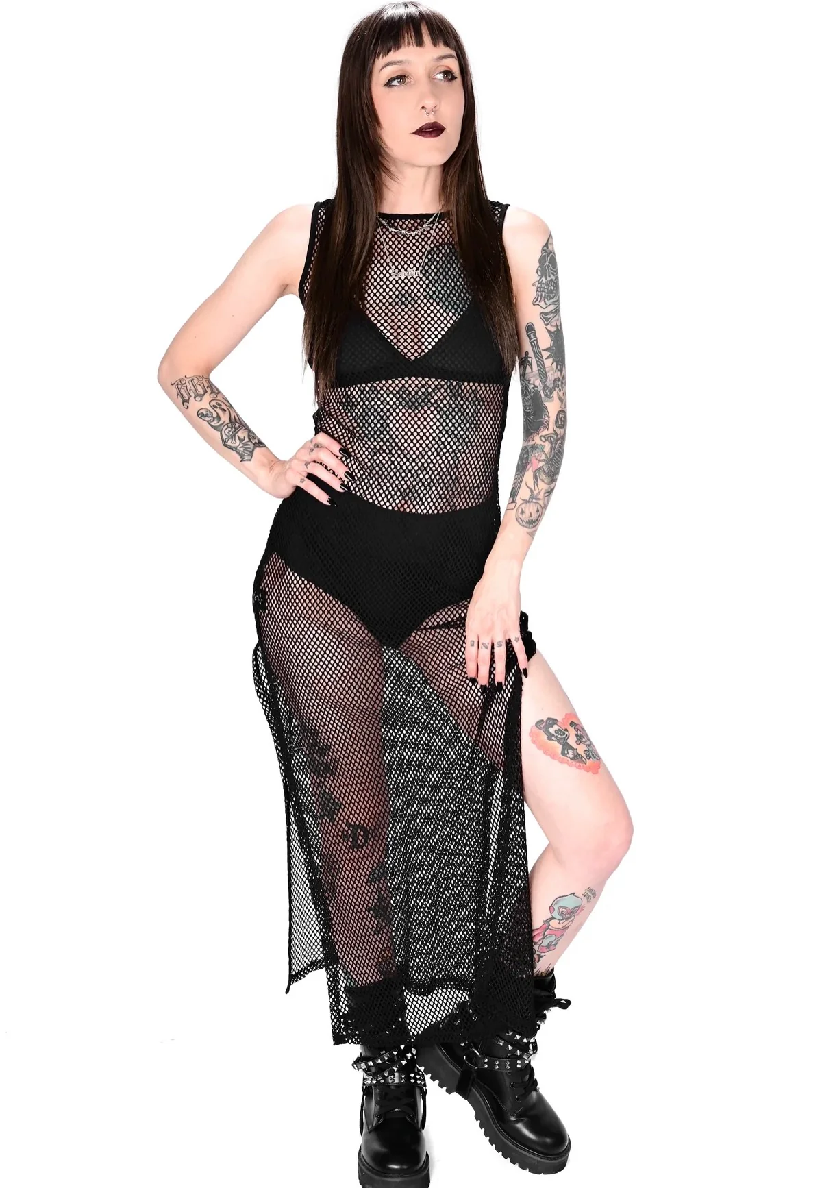 Foxblood - Reversible Fishnet - Dress - Image 3
