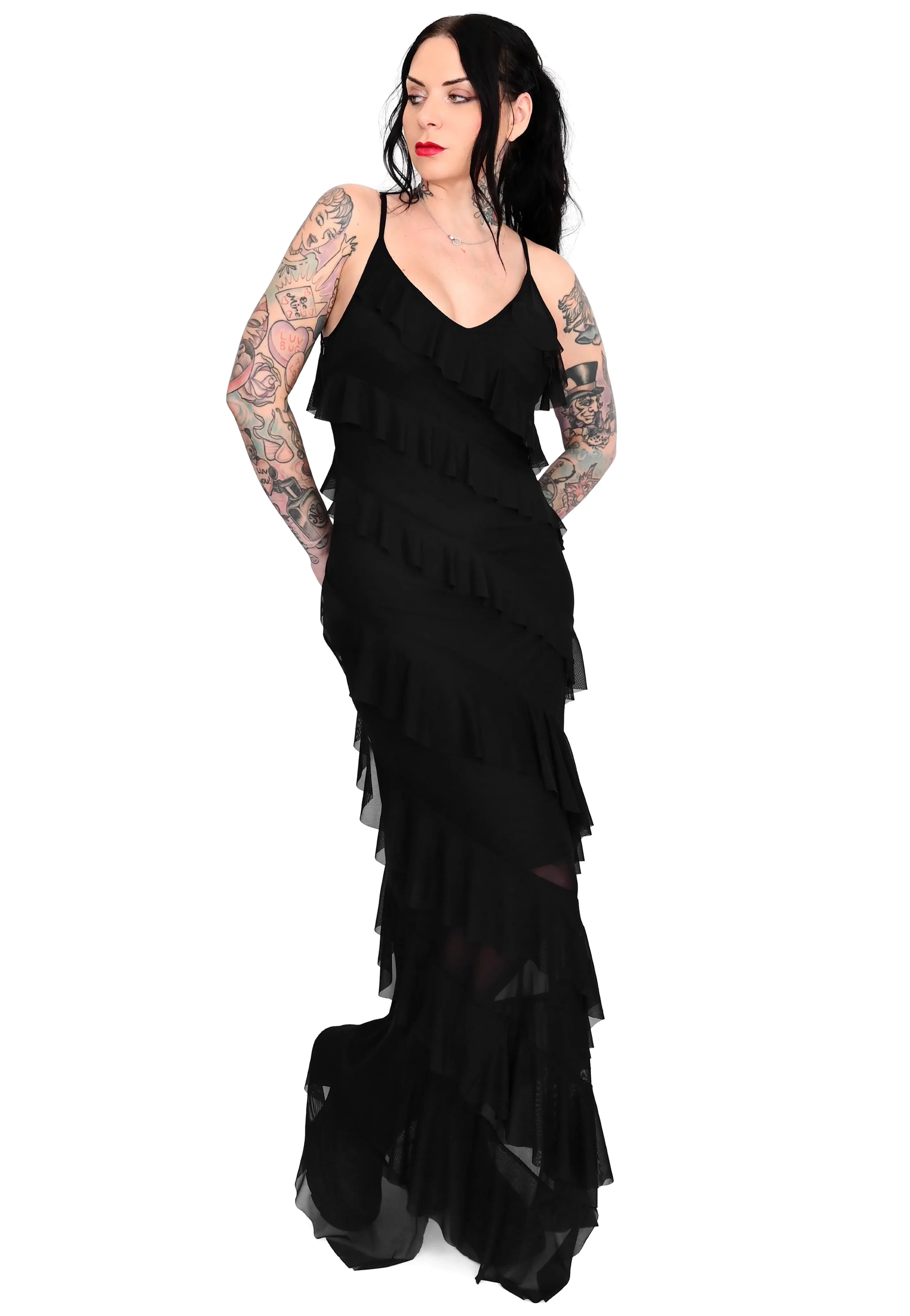 Foxblood - Sofia Maxi Black - Dress - Image 3