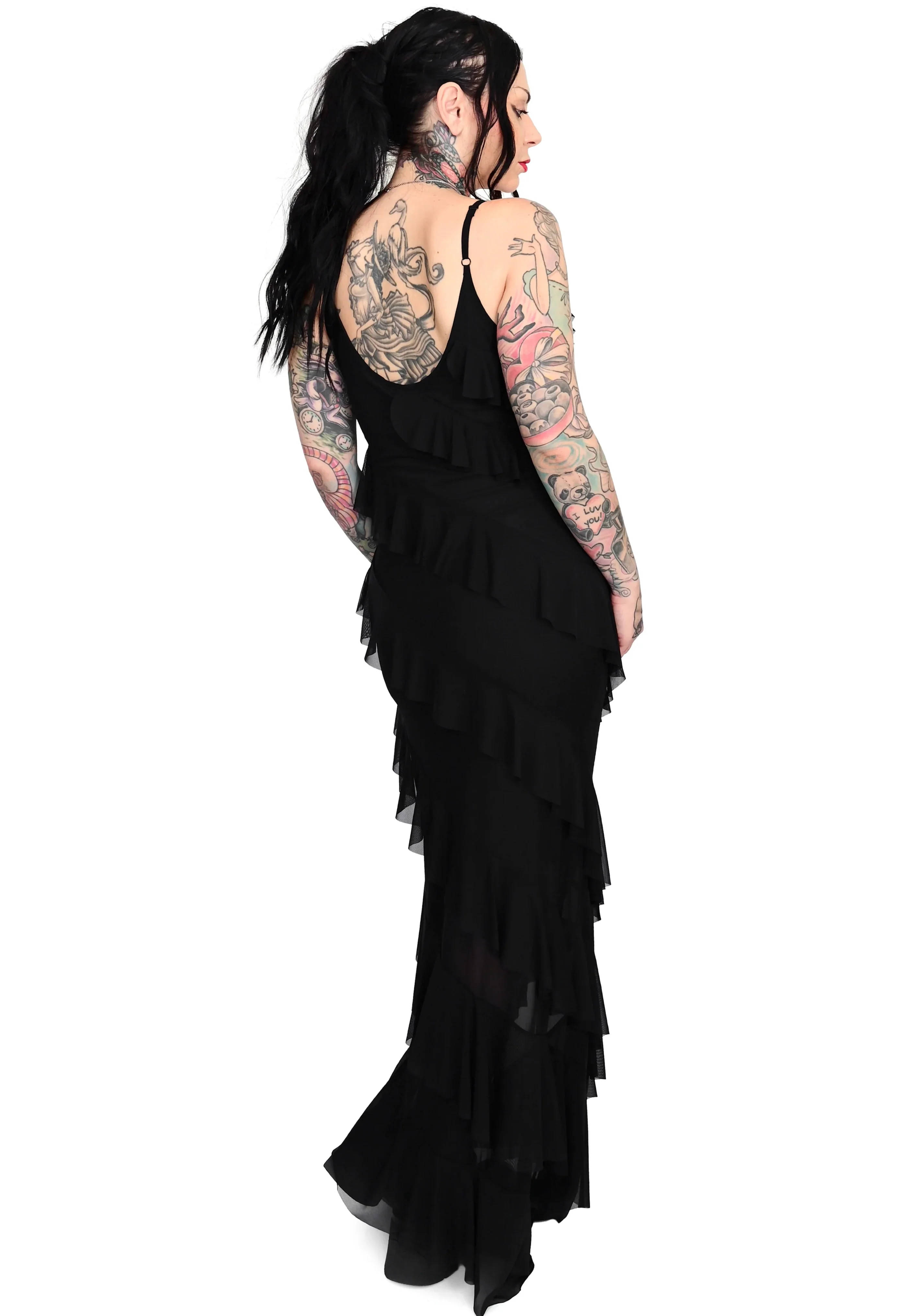 Foxblood - Sofia Maxi Black - Dress - Image 4