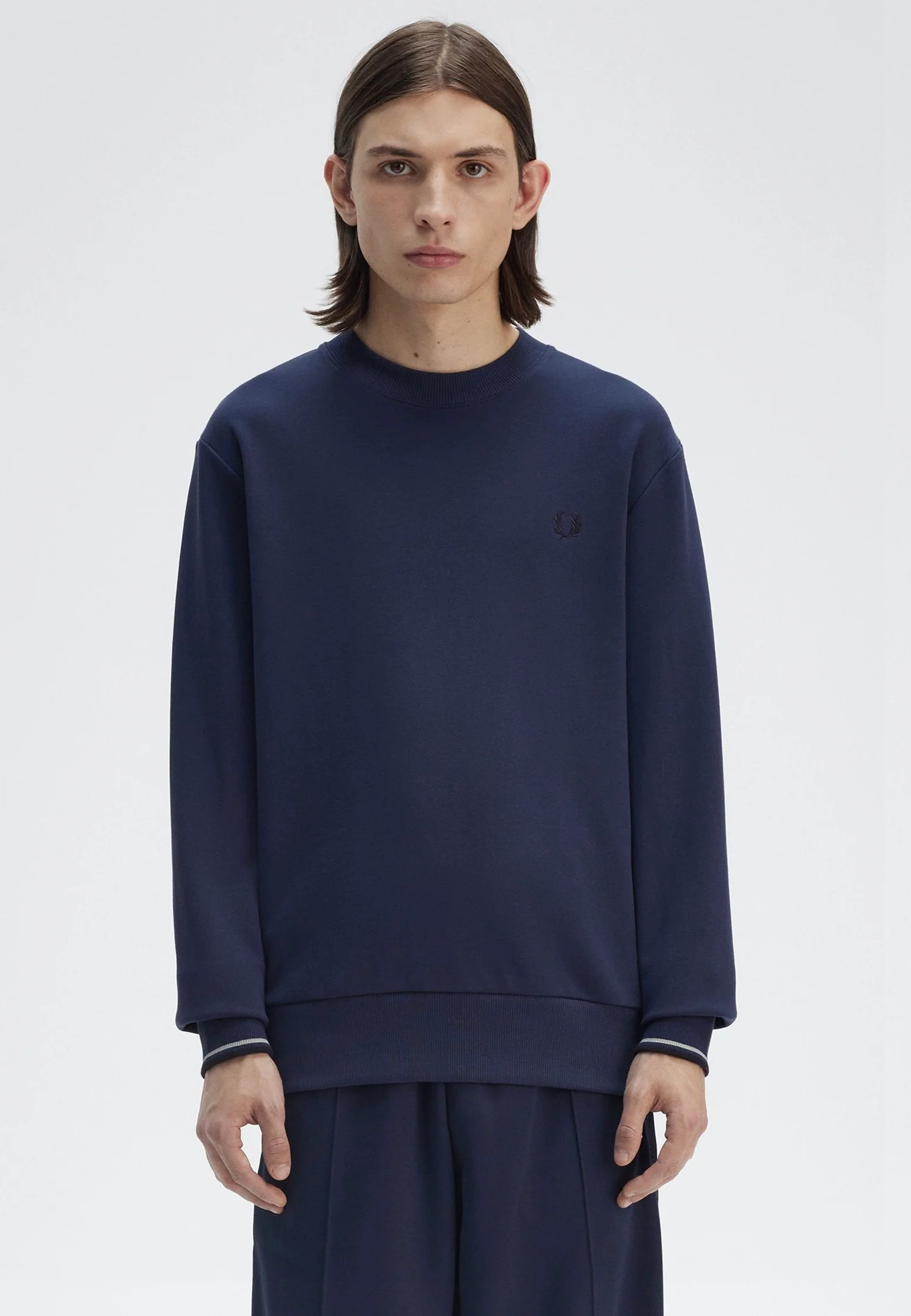 Fred Perry - Crew Neck Tennis Blue - Sweater - Image 6