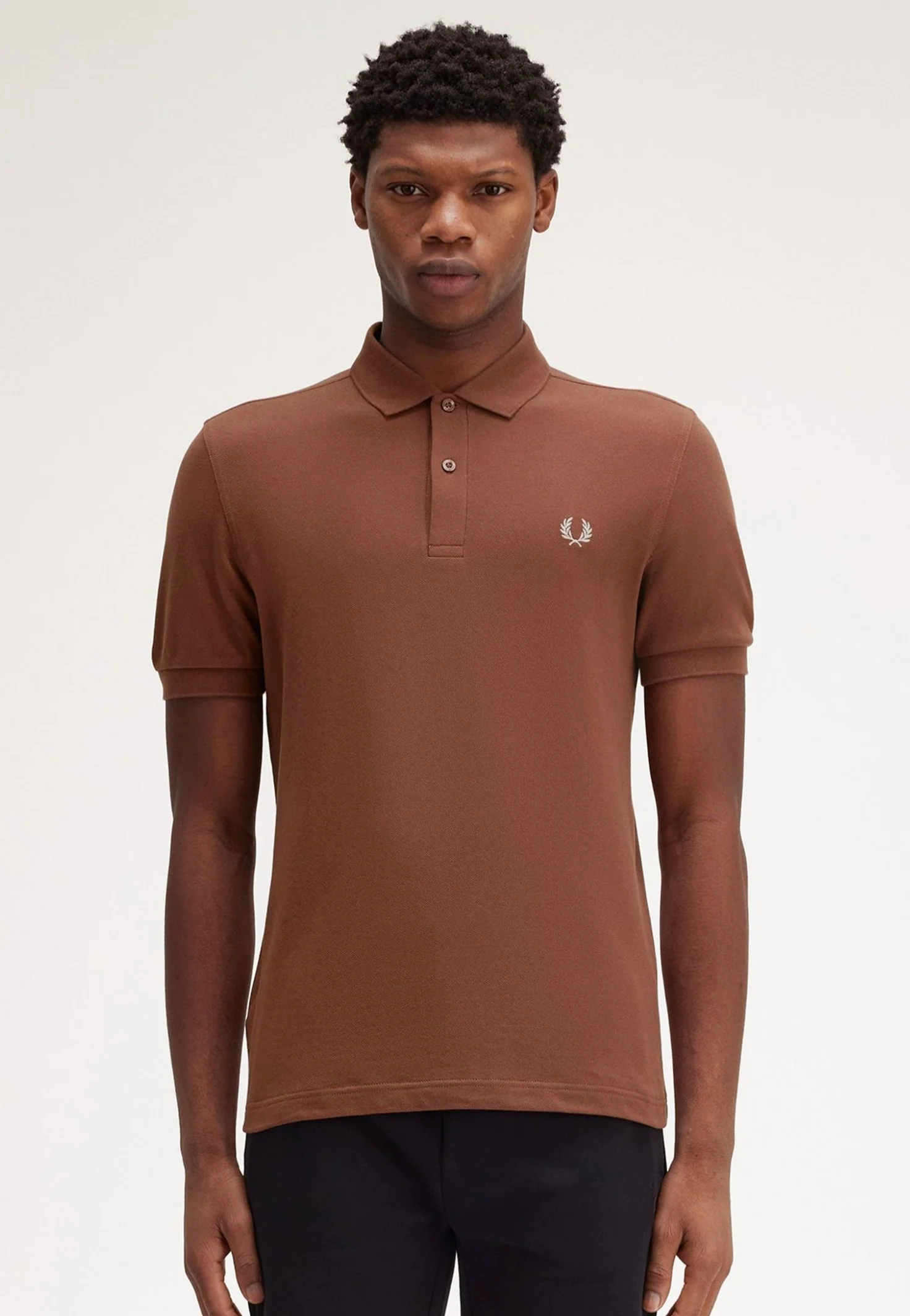 Fred Perry - Plain Whisky Brown/Porridge Marl - Polo - Image 4