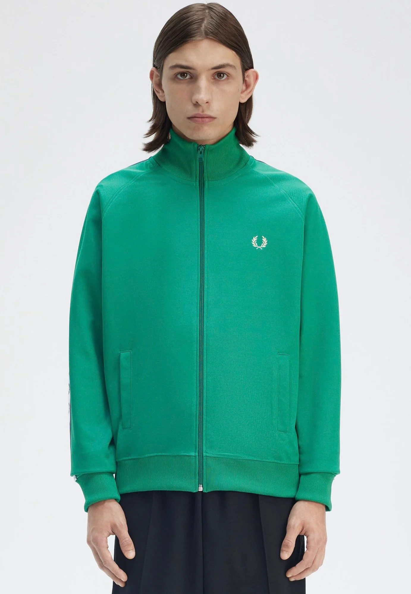 Fred Perry - Taped Track Label Green - Track Jacket - Image 3