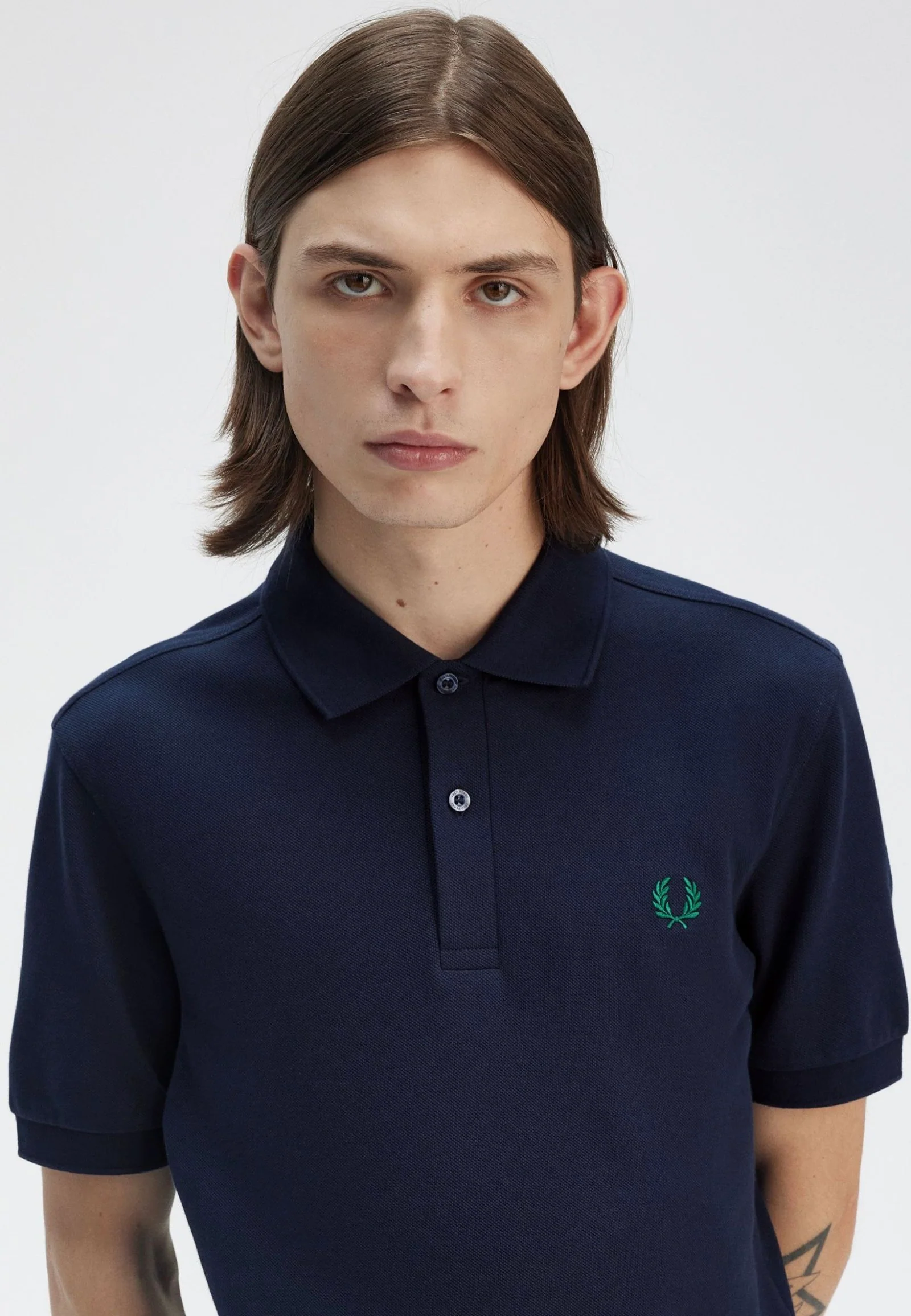 Fred Perry - The Fred Perry Dark Carbon/Label Green - Polo - Image 2