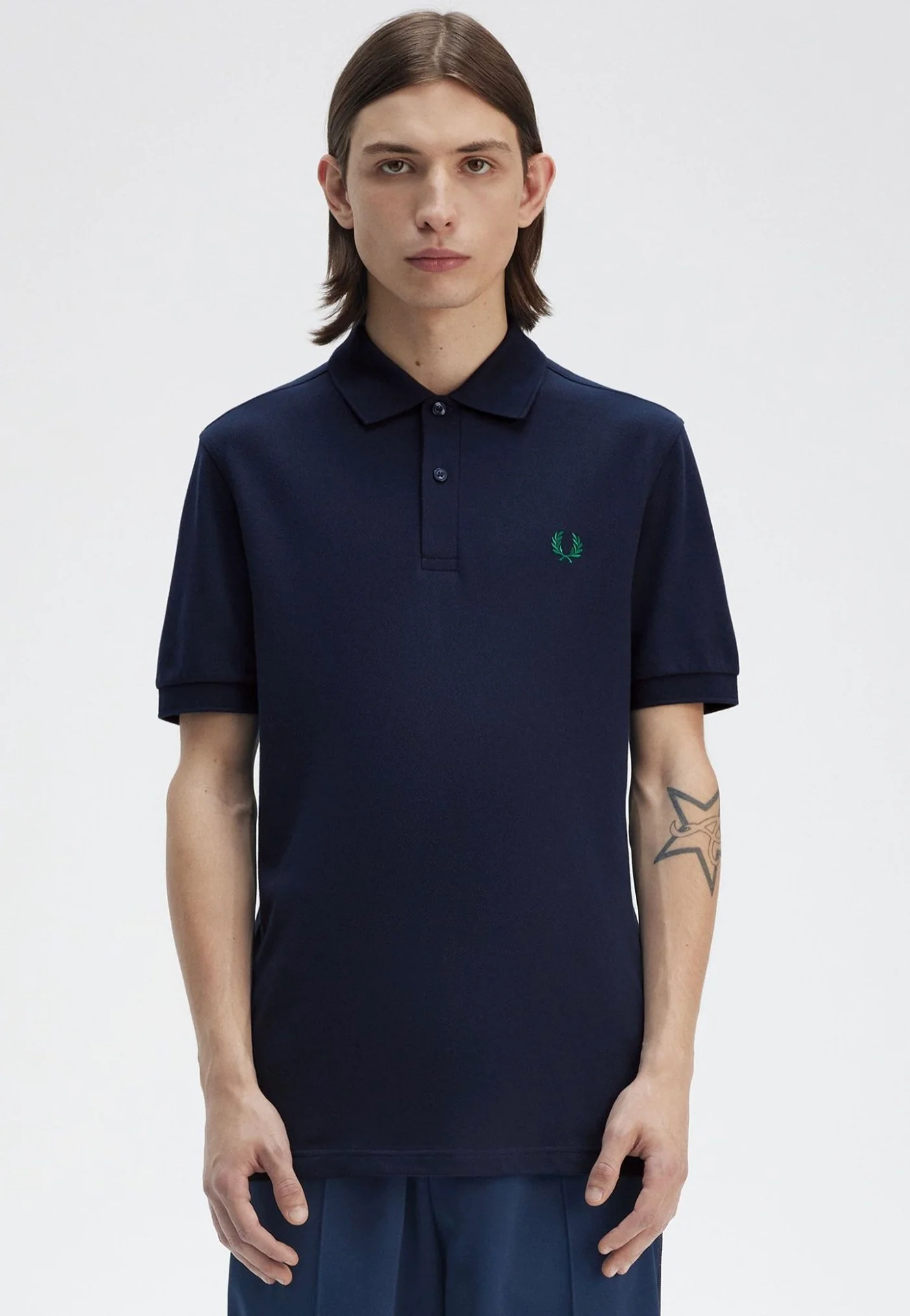 Fred Perry - The Fred Perry Dark Carbon/Label Green - Polo - Image 3
