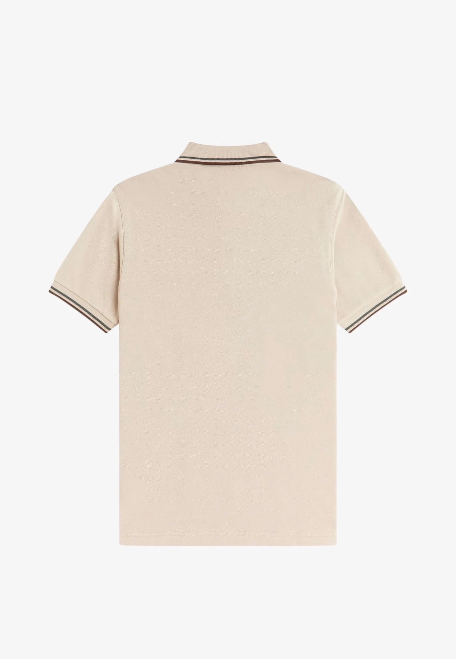 Fred Perry - Twin Tipped Warm Oat/Court Green/Burnt Tobacco - Polo - Image 7
