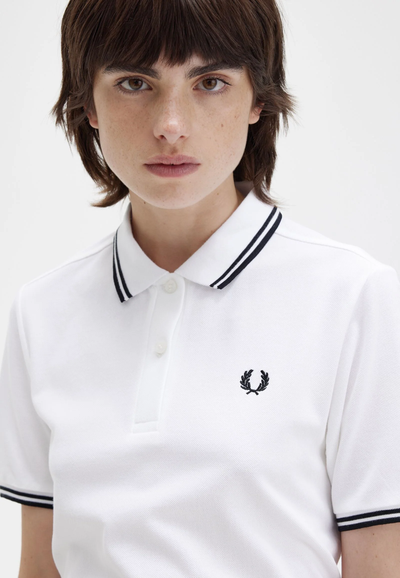 Fred Perry - Twin Tipped White - Polo - Image 3