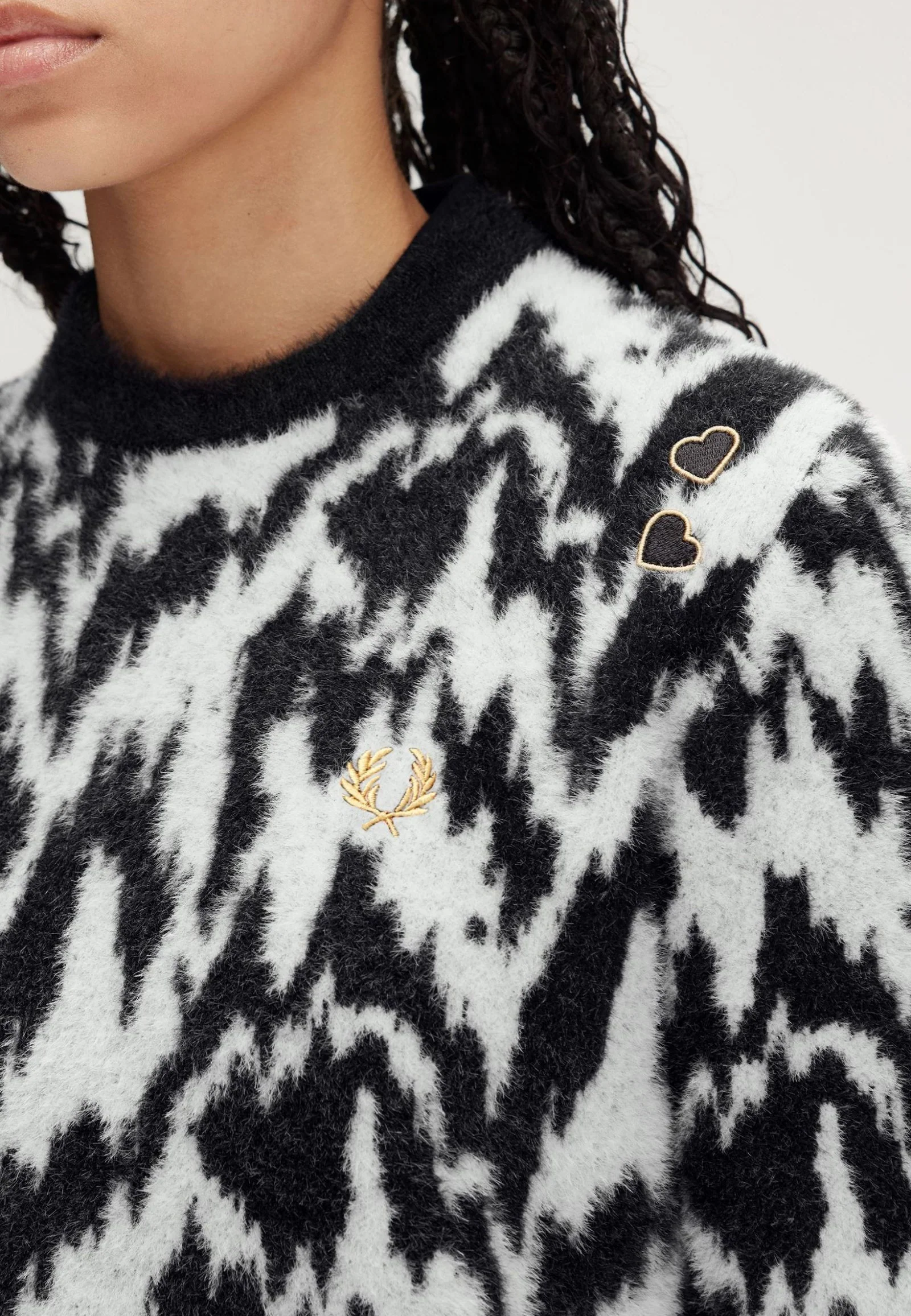 Fred Perry x Amy Winehouse - Animal Jacquard Ecru - Pullover - Image 6