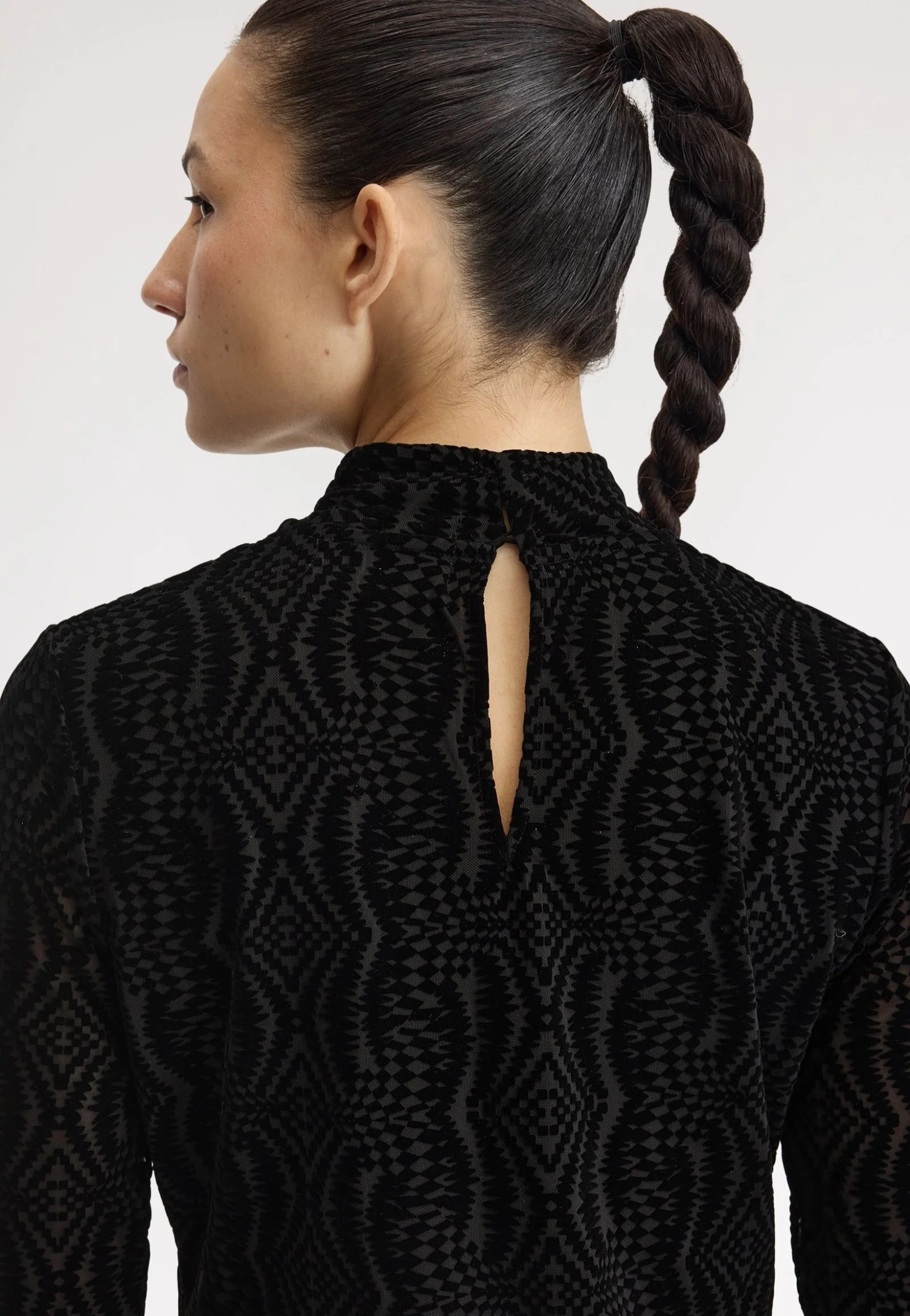 Fred Perry x Amy Winehouse - Flock Print Mesh Black - Dress - Image 3
