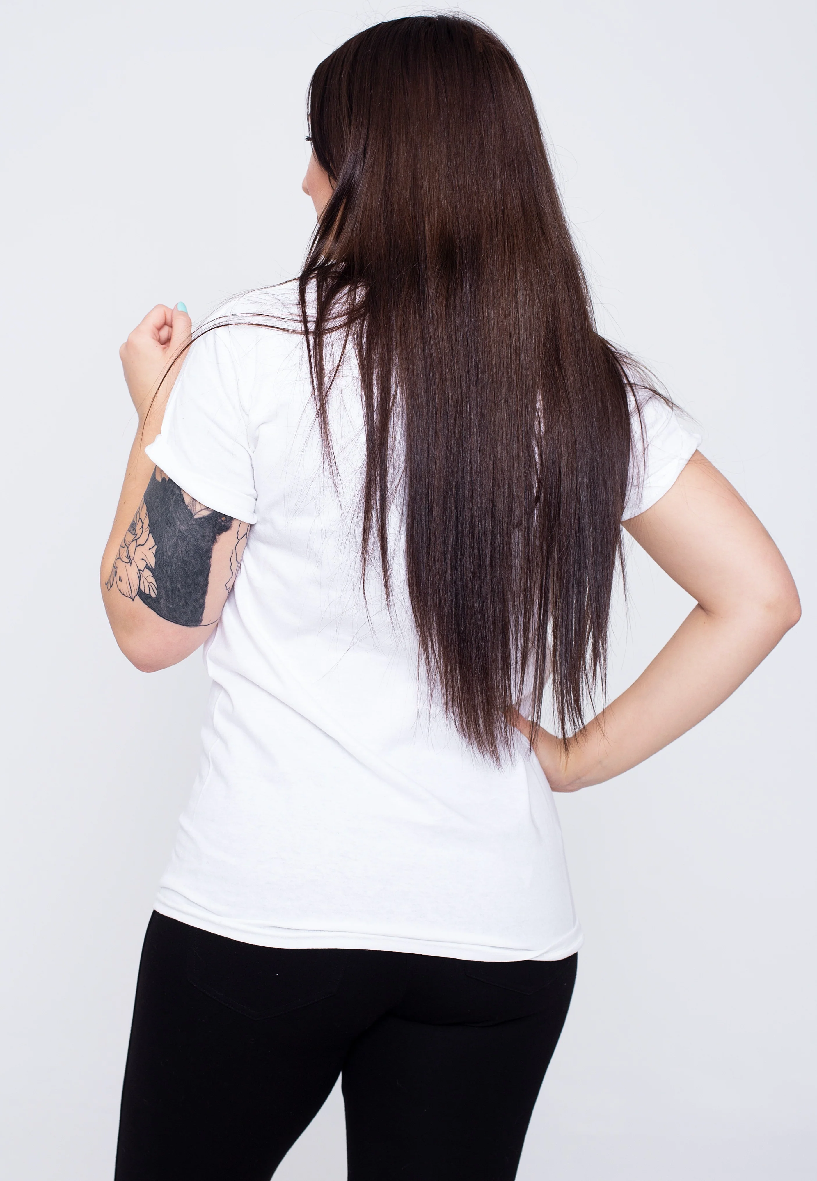 Friends - Logo Rolled Sleeve White - T-Shirt - Image 6