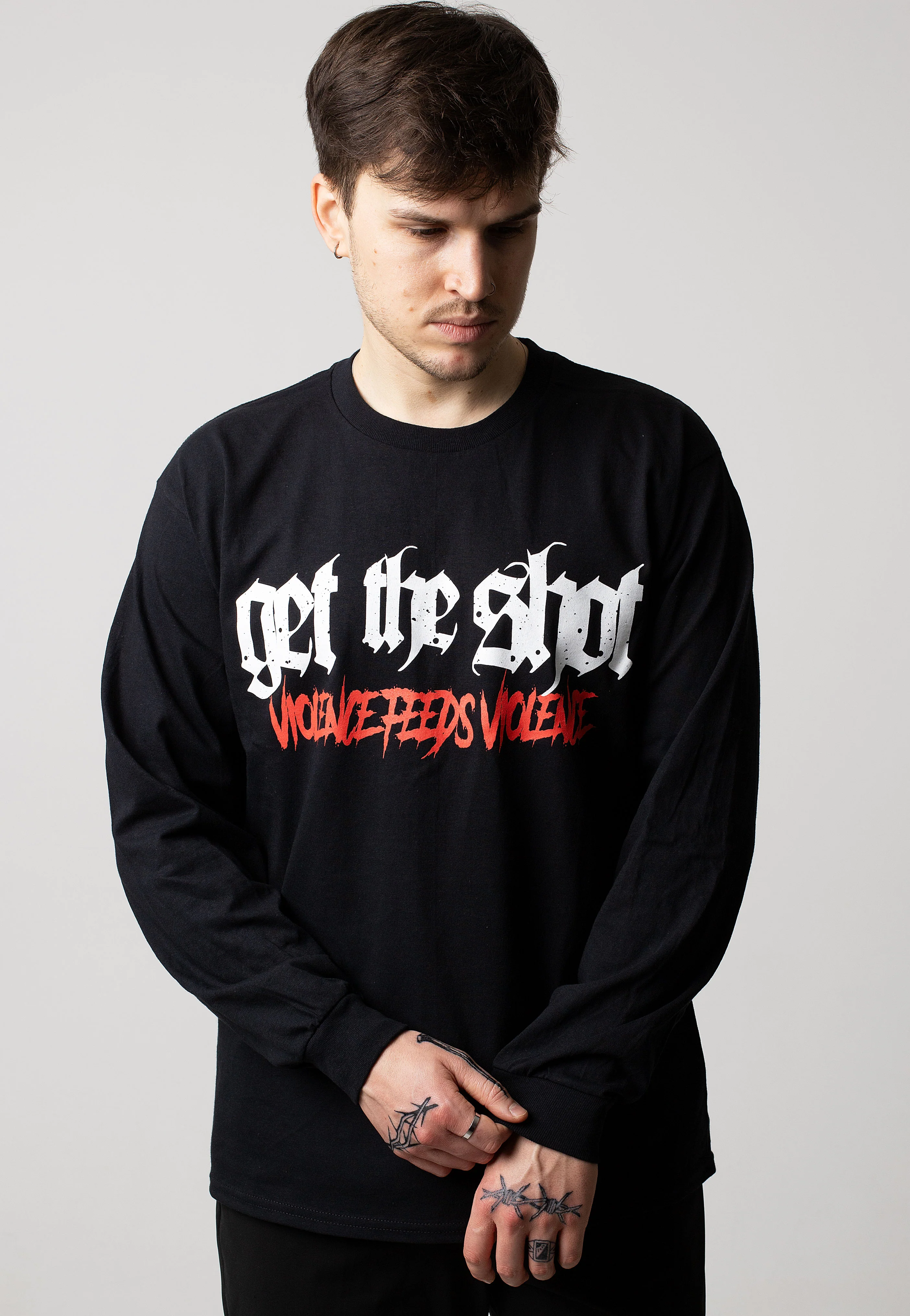 Get The Shot - Violence Feeds Violence - Longsleeve - Image 3