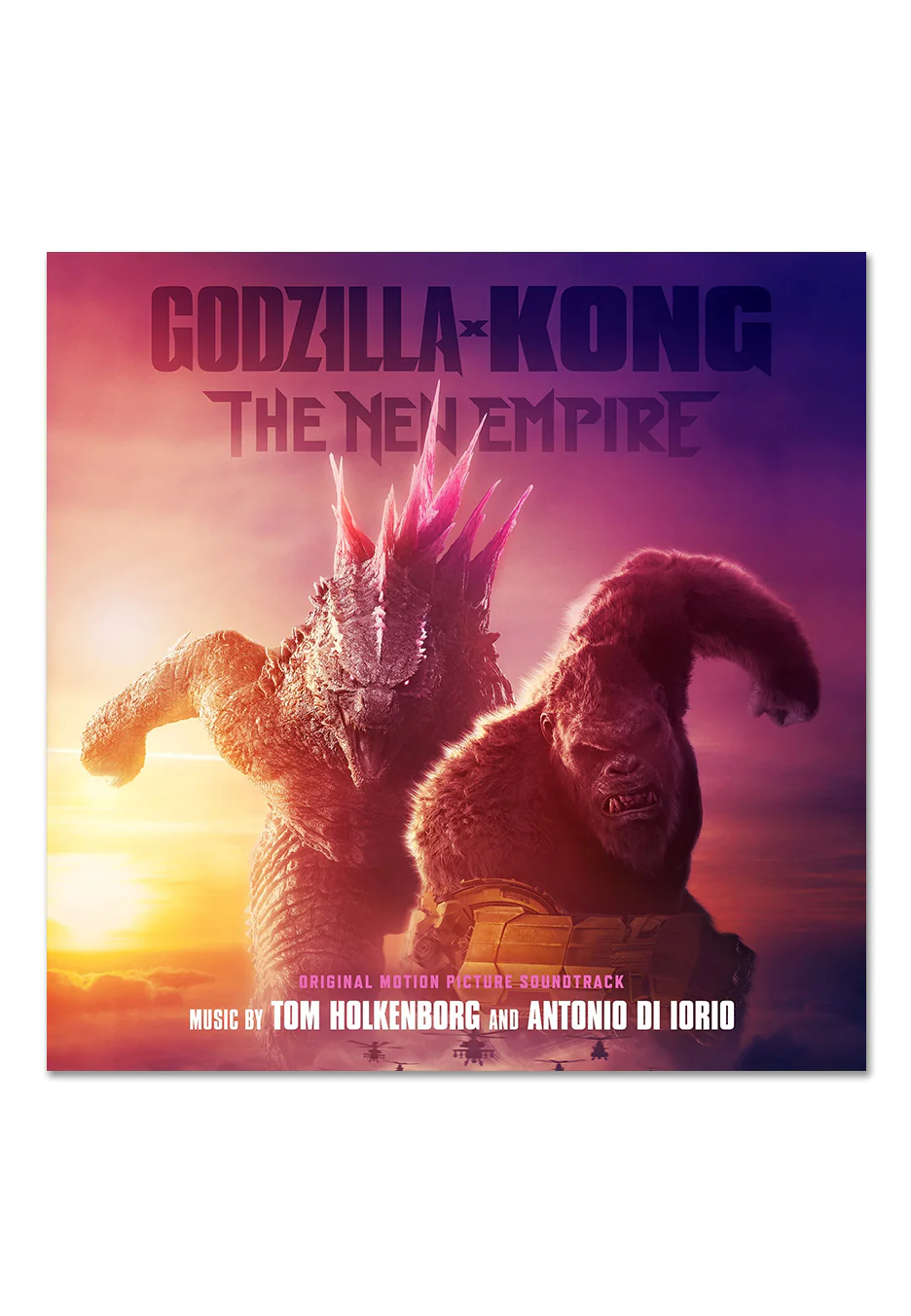 Godzilla - Godzilla X Kong: The New Empire OST Ltd. Neon Pink/Blue Swirl w/ Orange/Pink - Splattered 2 Vinyl - Image 2