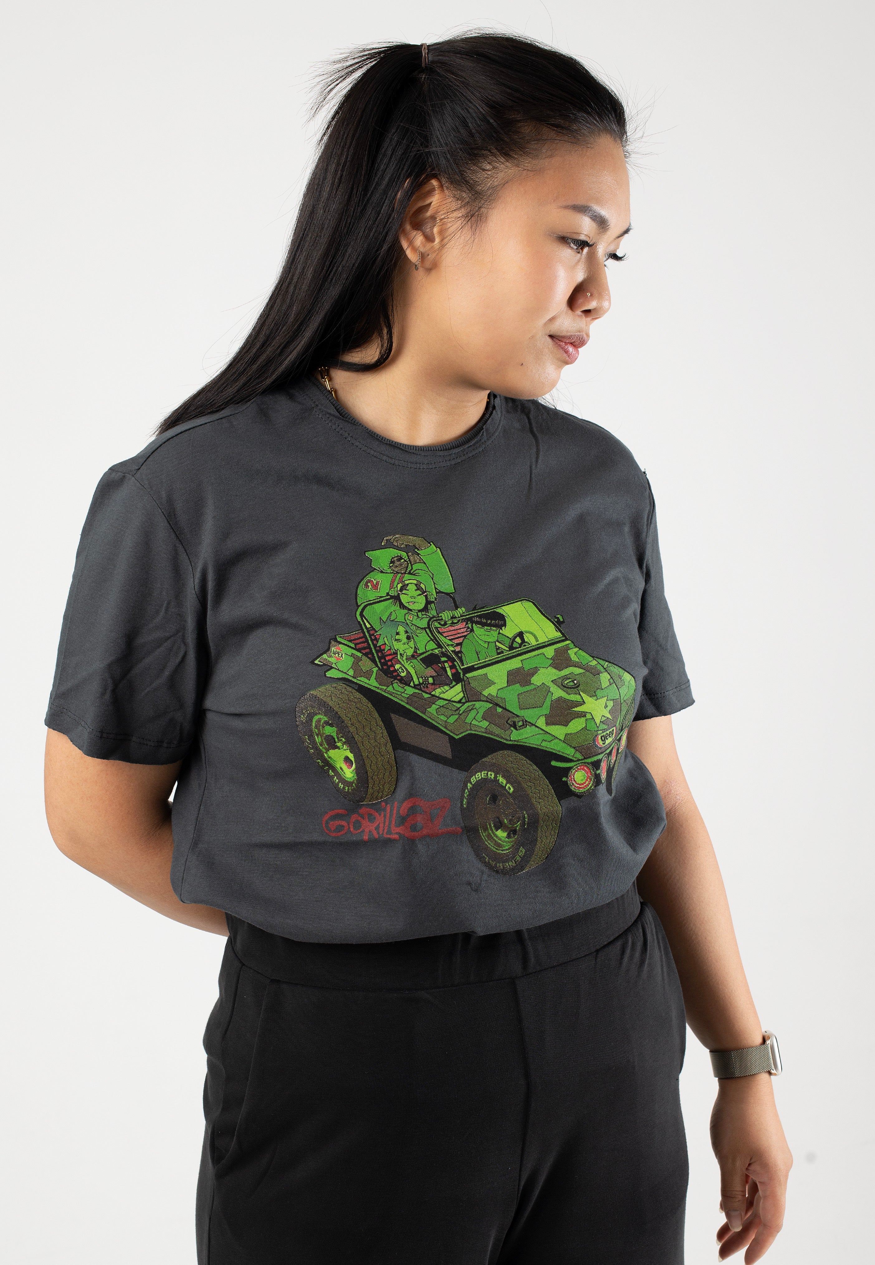 Gorillaz - Jeep Charcoal - T-Shirt - Image 5