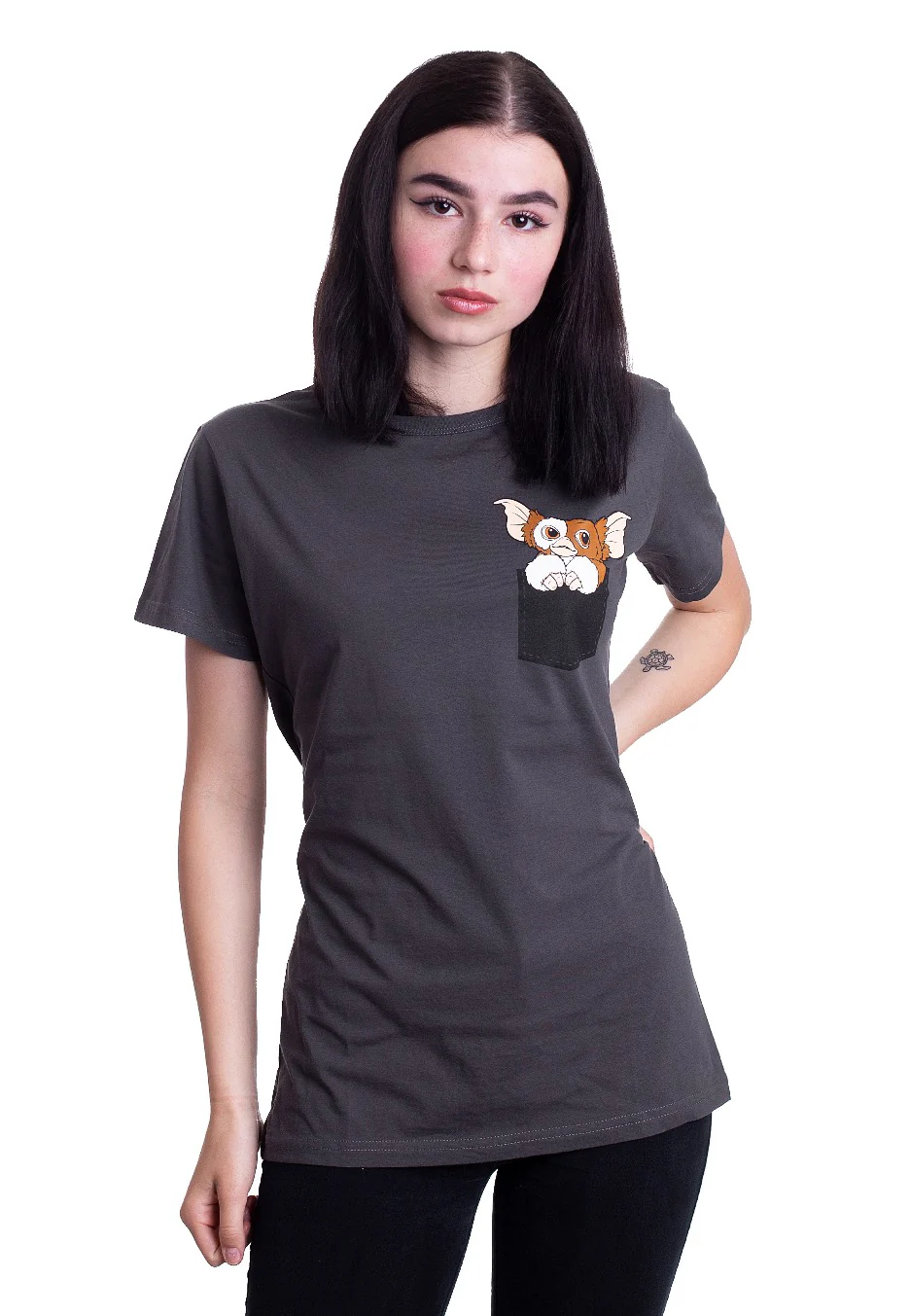 Gremlins - Pocket Gizmo Dark Grey - T-Shirt - Image 5