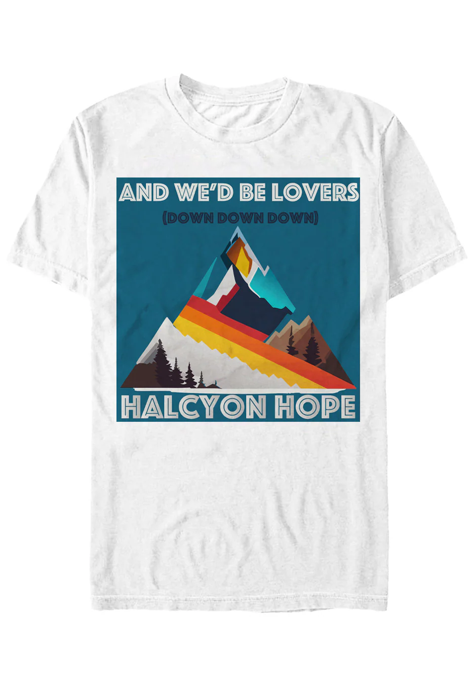 Halcyon Hope - Down Down Down White - T-Shirt - Image 3