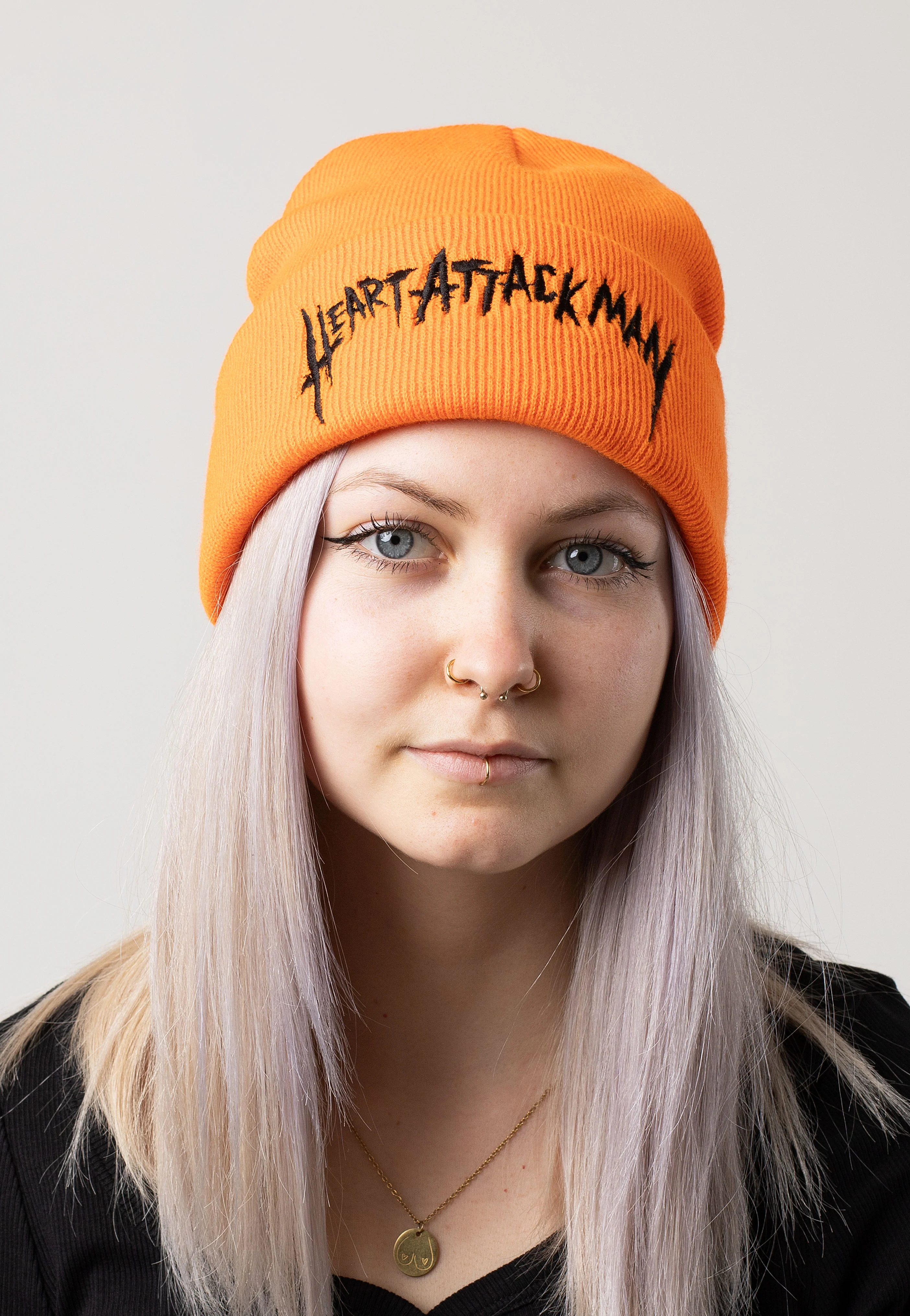 Heart Attack Man - Logo Orange - Beanie - Image 3
