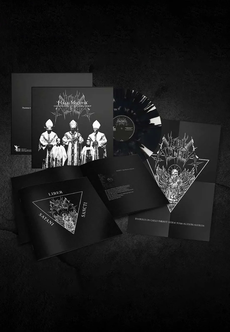 Hell Militia - Canonisation Of The Foul Spirit Ltd. Cloudy Black - Colored Vinyl