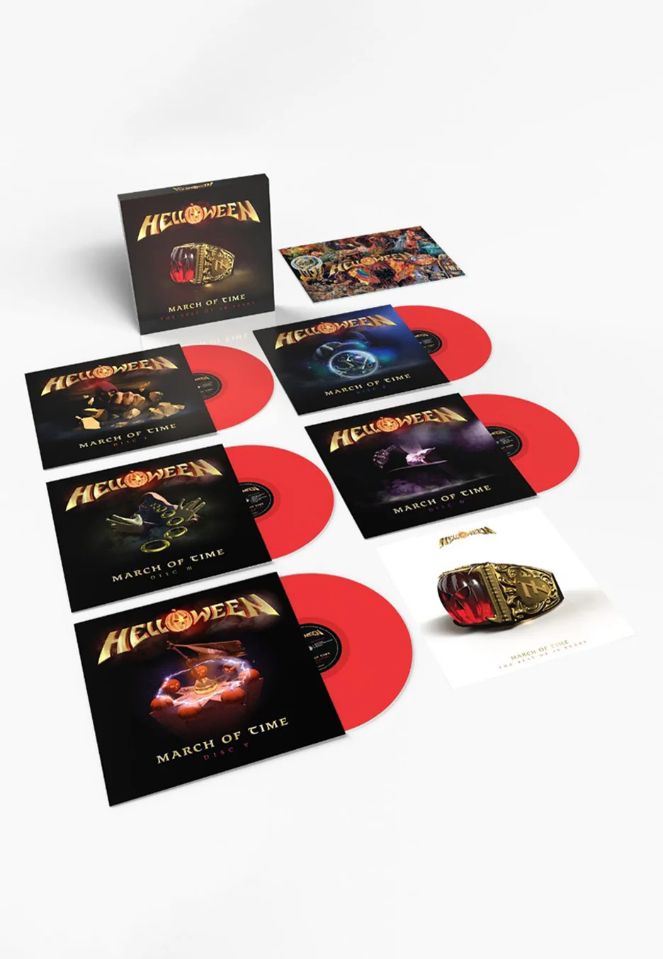 Helloween - March Of Time (The Best Of 40 Years) - Colored 5 Vinyl Boxset