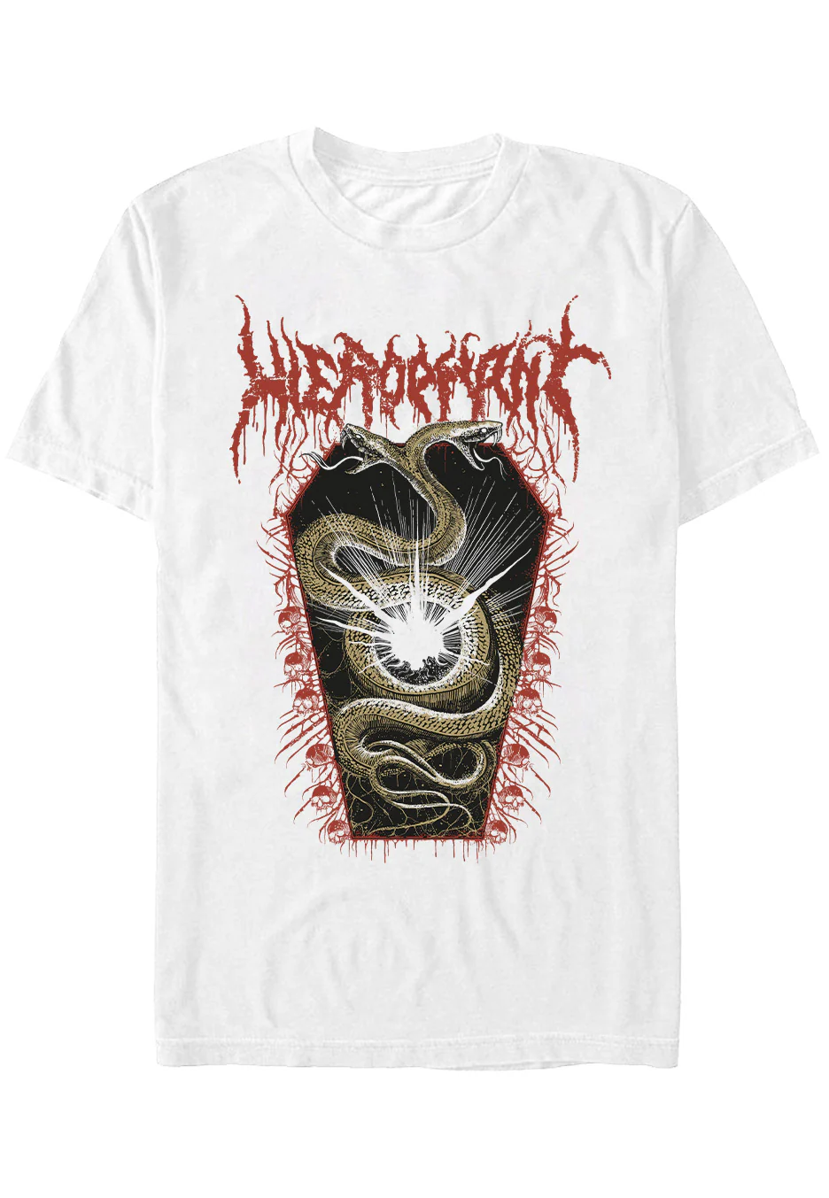 Hierophant - Casket Snake White - T-Shirt - Image 3