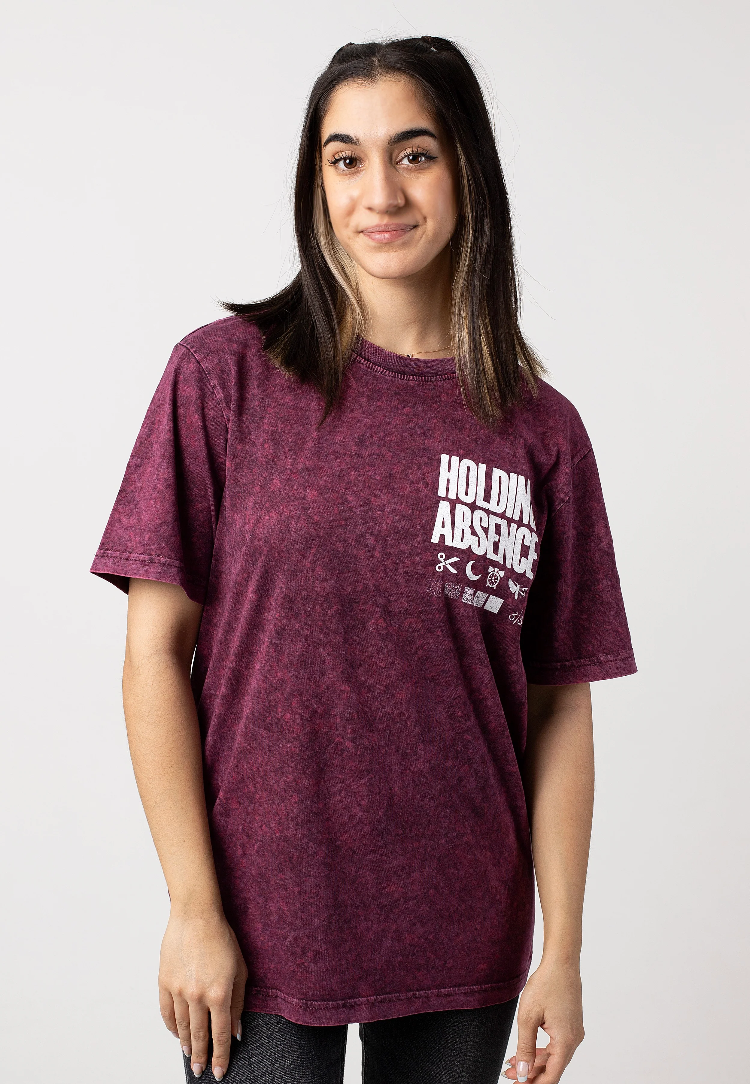 Holding Absence - These New Dreams Berry Black Acid Wash - T-Shirt - Image 5