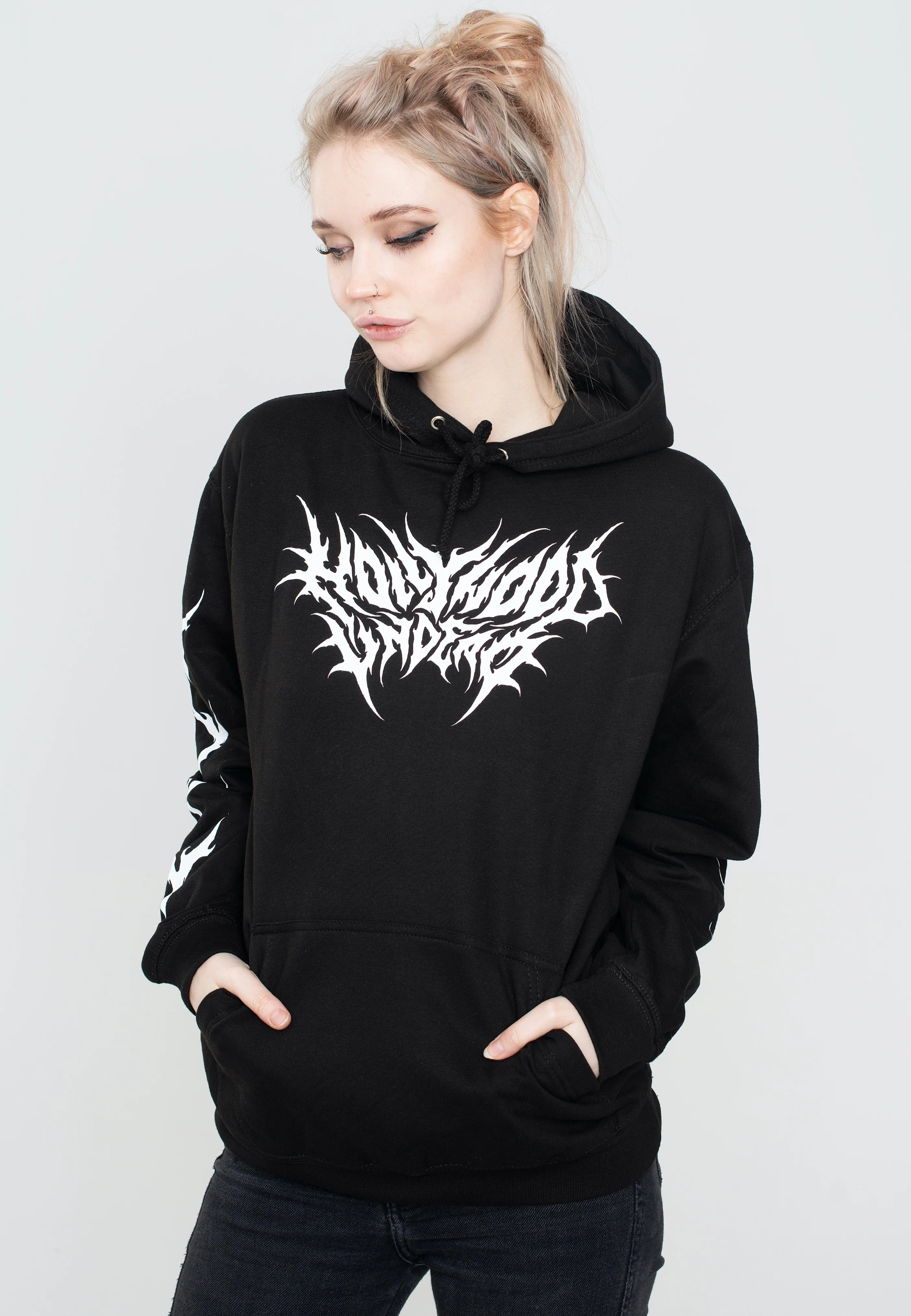 Hollywood Undead - Metal Logo - Hoodie - Image 8