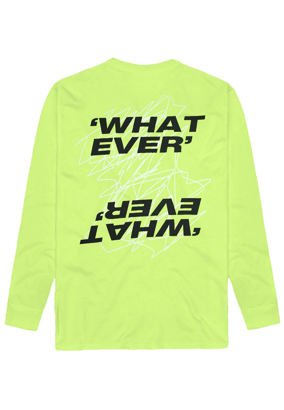 Hundredth - Scribble Safety Green - Longsleeve - Image 2