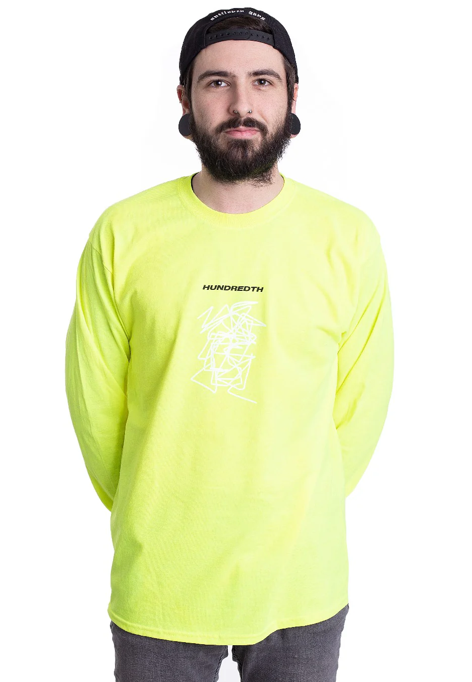 Hundredth - Scribble Safety Green - Longsleeve - Image 3