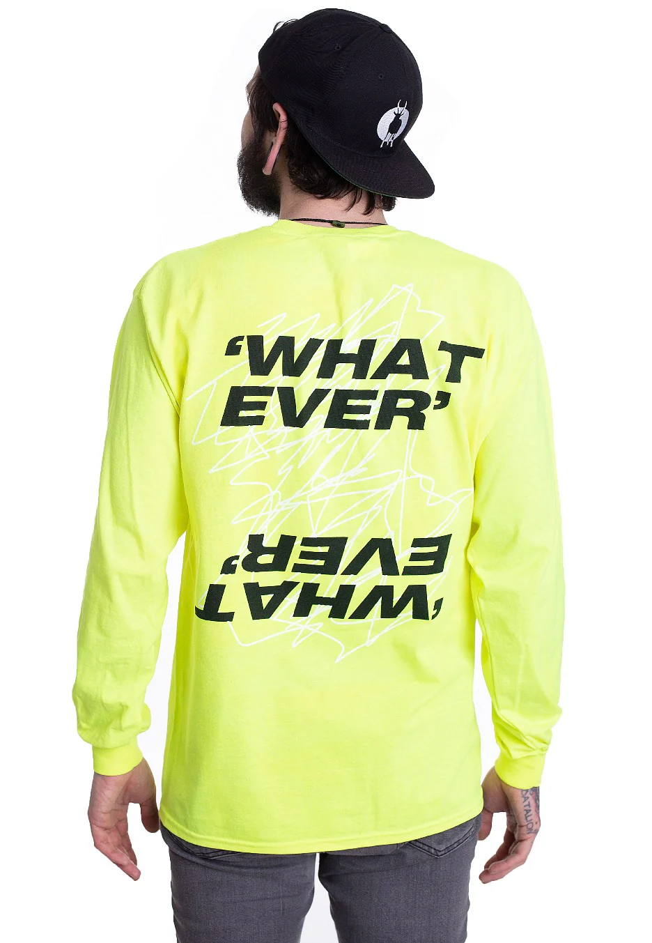 Hundredth - Scribble Safety Green - Longsleeve - Image 4