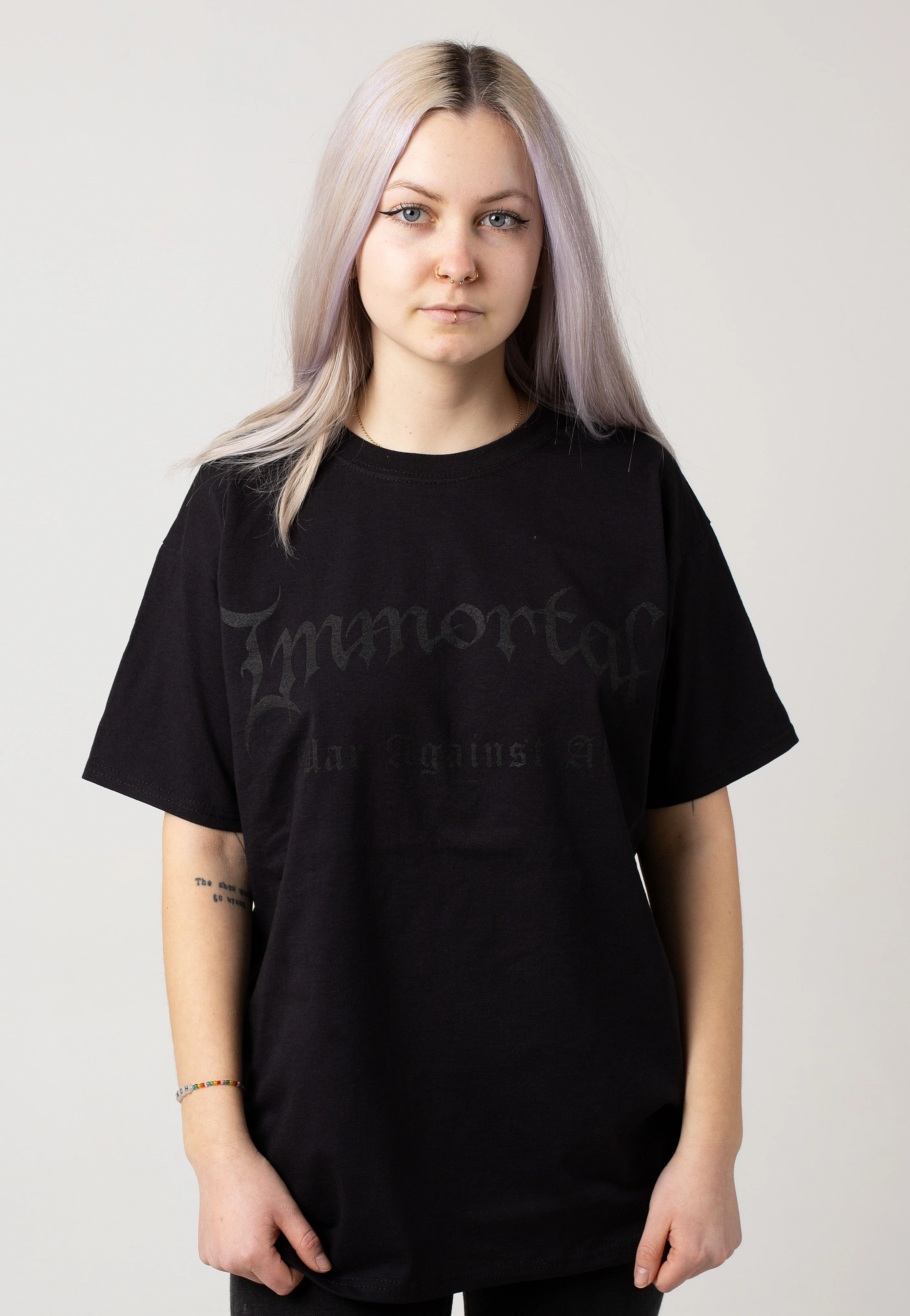 Immortal - War Against All Black - T-Shirt - Image 5