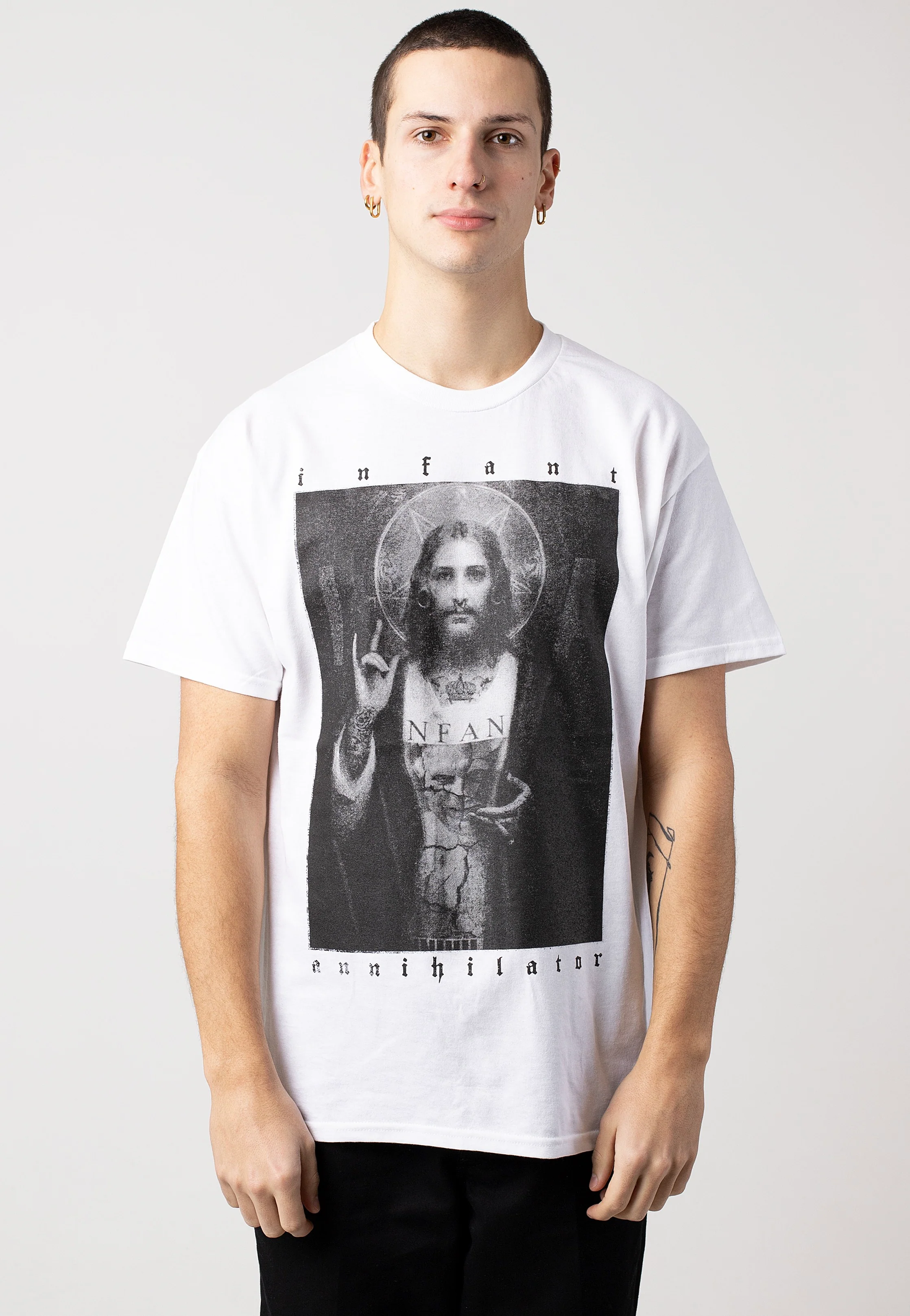 Infant Annihilator - Jesus White - T-Shirt - Image 3