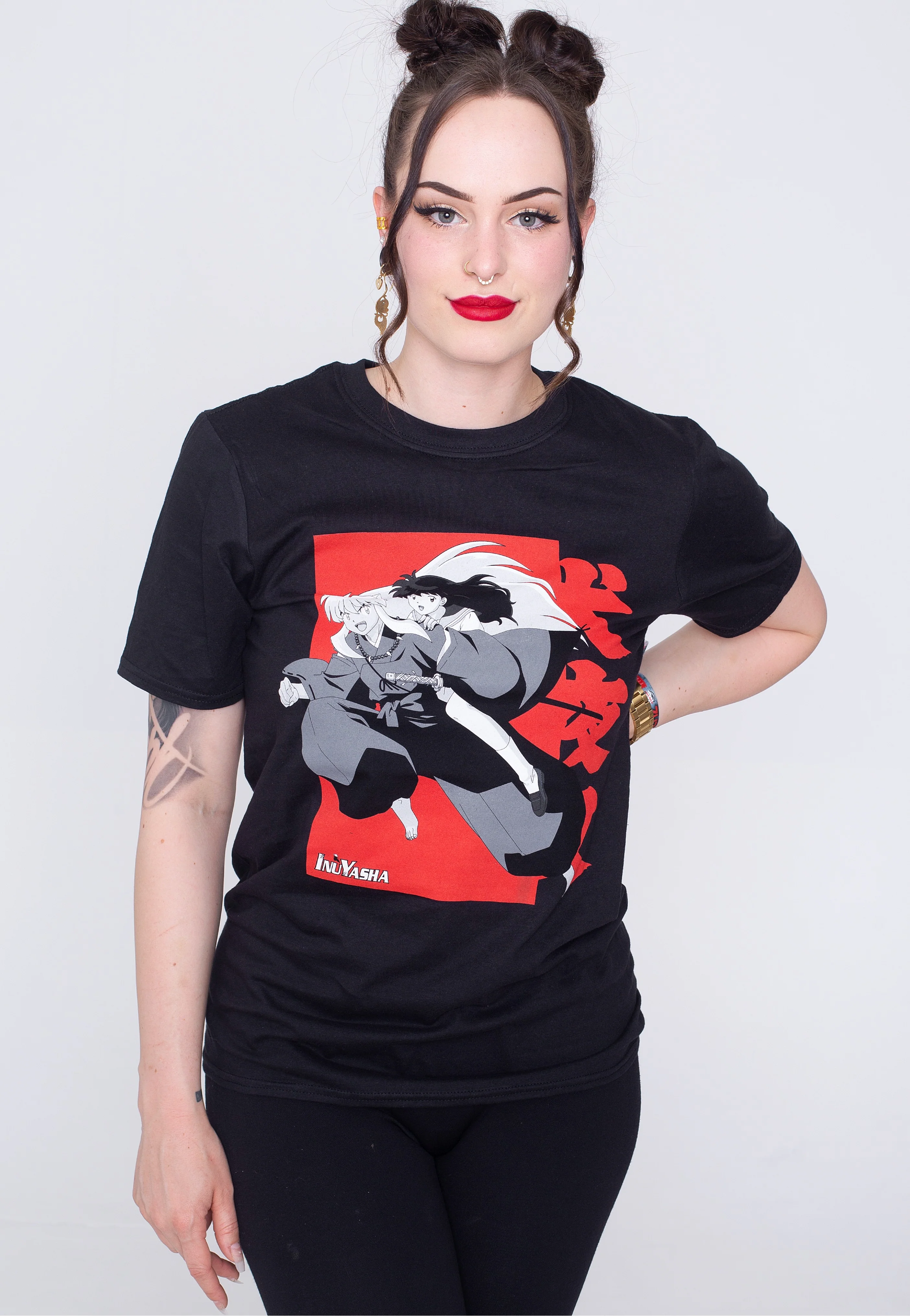 InuYasha - Kagome On Inuyasha's Back - T-Shirt - Image 6