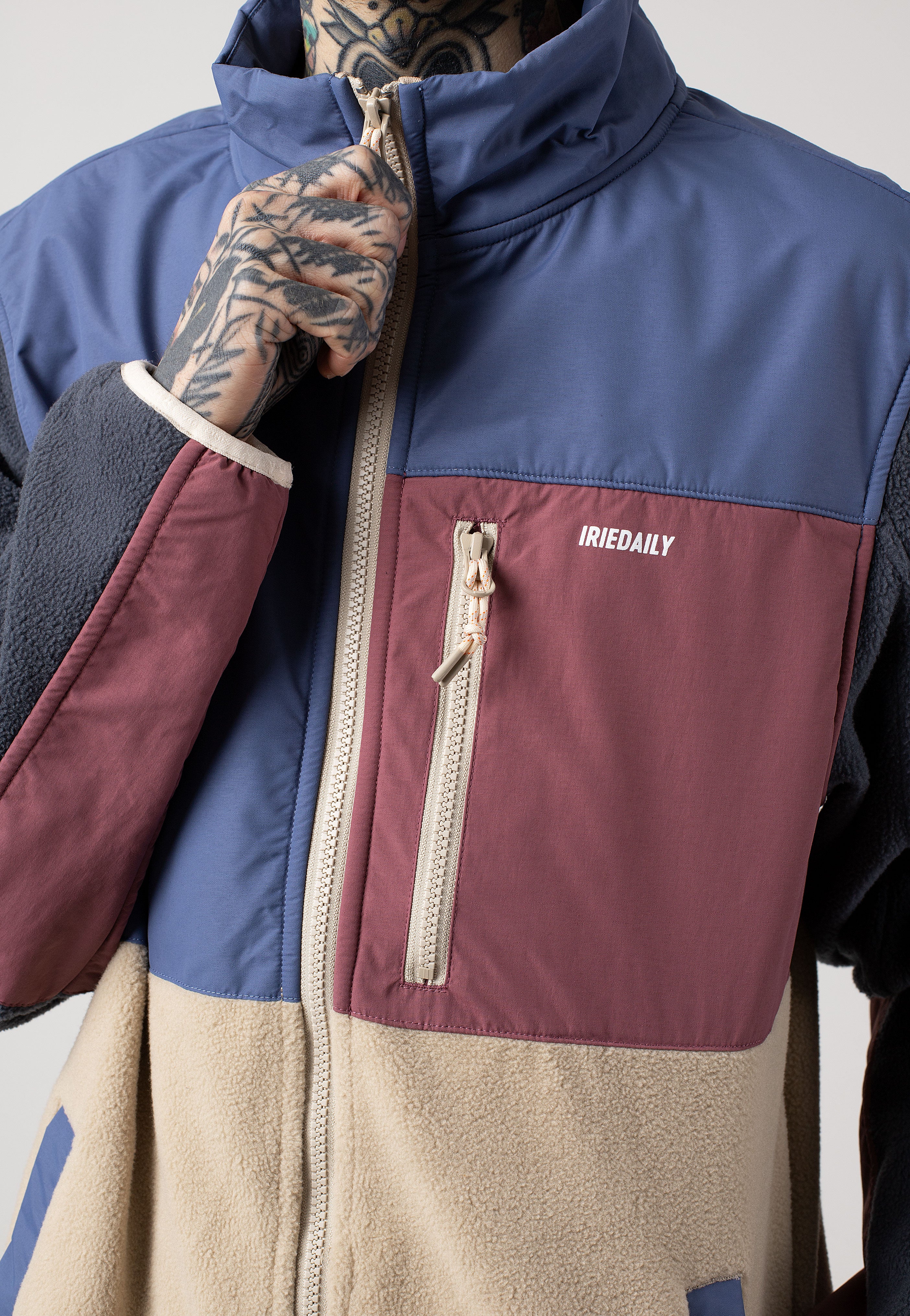 Iriedaily - Auf Deck Fleece Dove Blue - Jacket - Image 4
