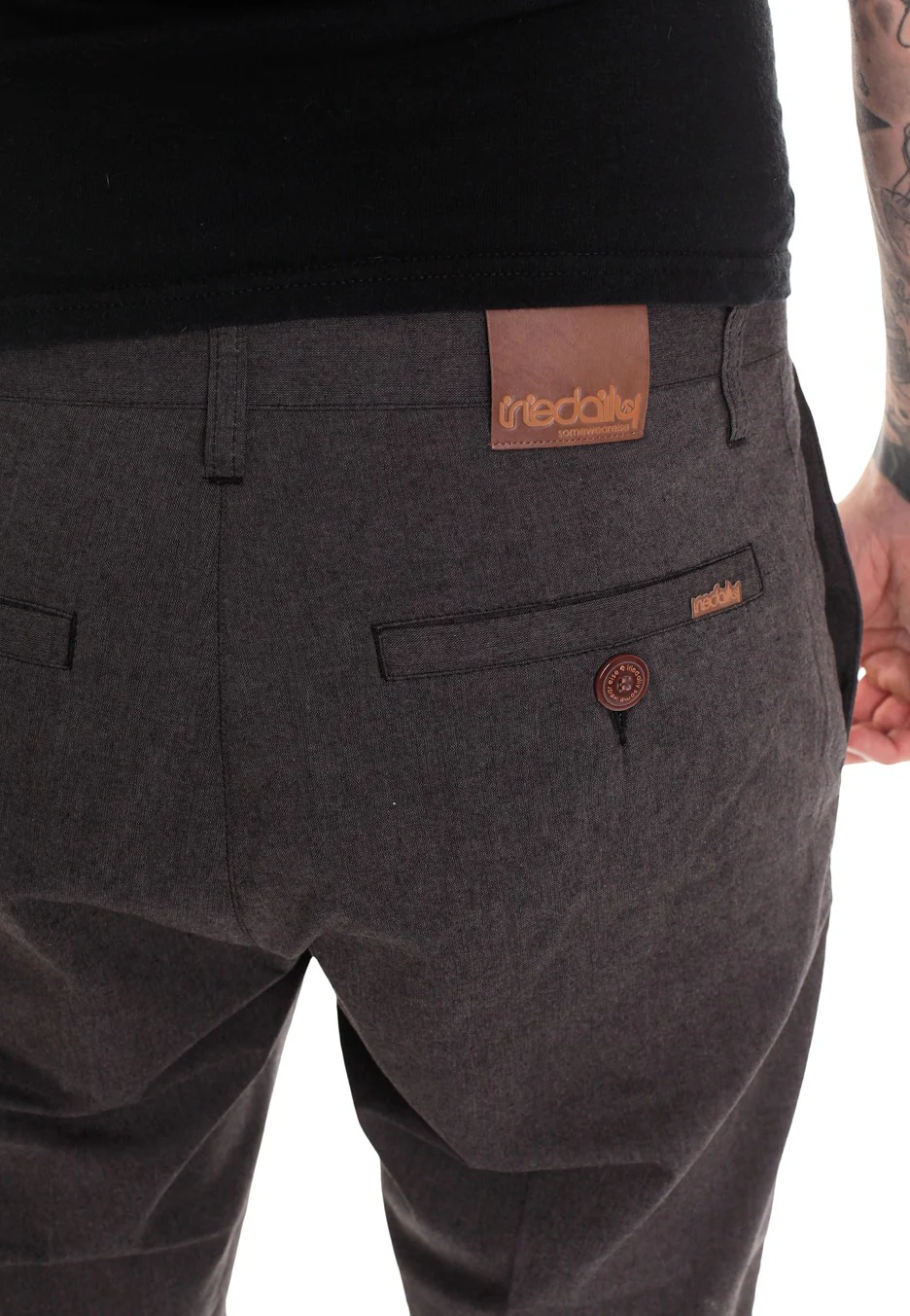 Iriedaily - Golfer Chambray Anthracite Melange - Shorts - Image 5