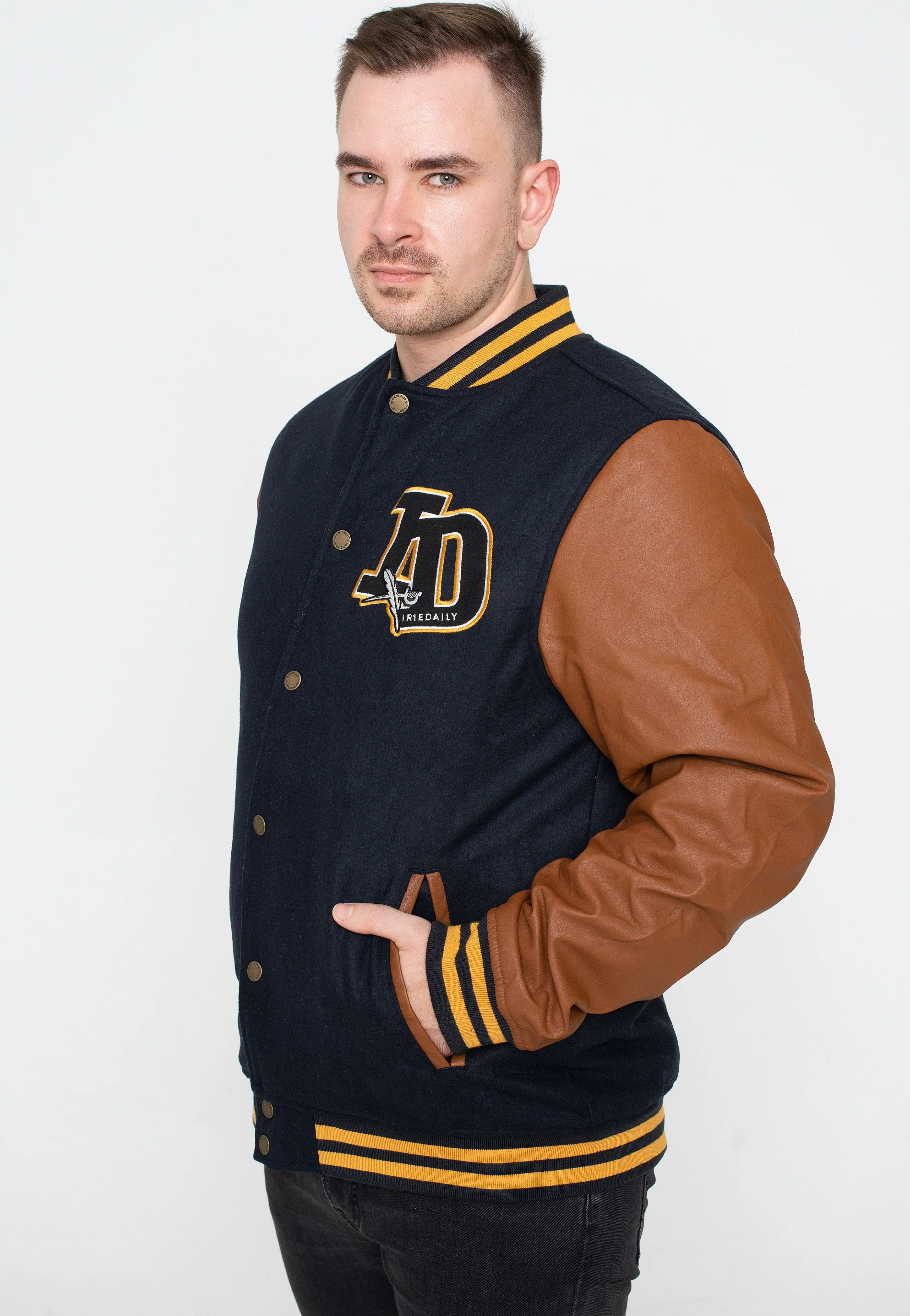 Iriedaily - ID Varsity Marine - College Jacket - Image 3
